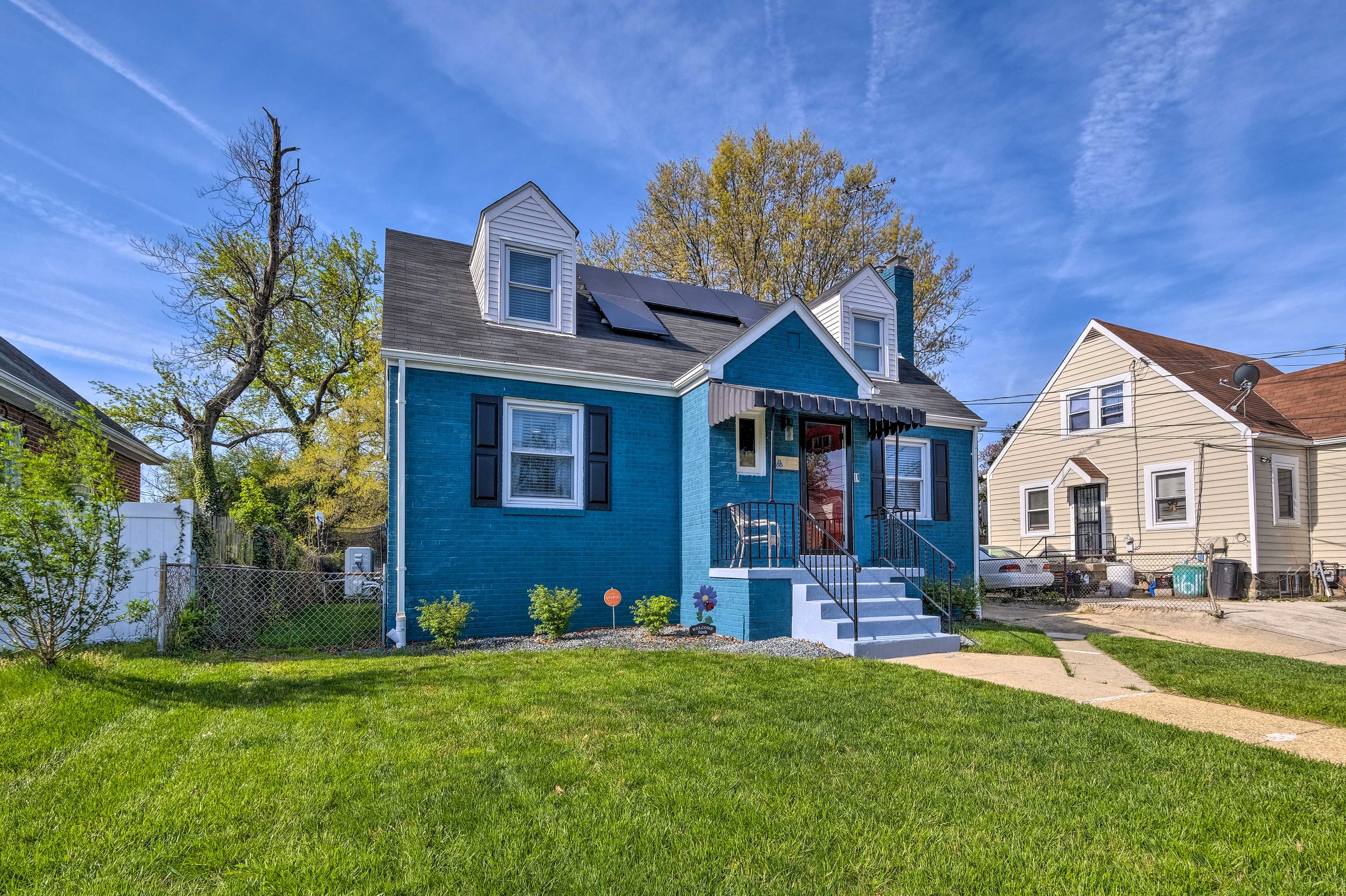 Capitol Heights Vacation Rental | 3BR | 2BA | Stairs Required | 1,531 Sq Ft