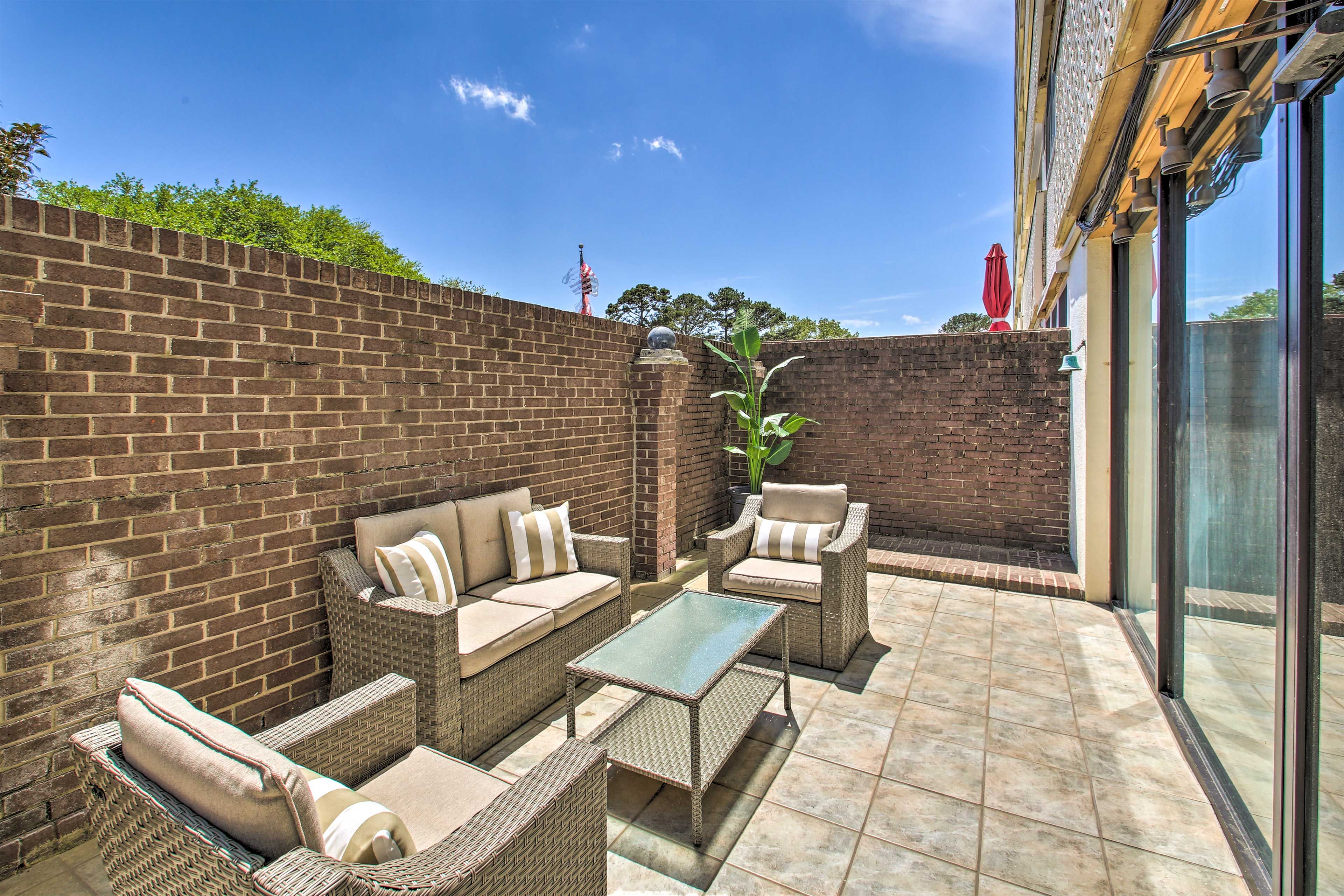 Private Patio | 1st-Floor Unit