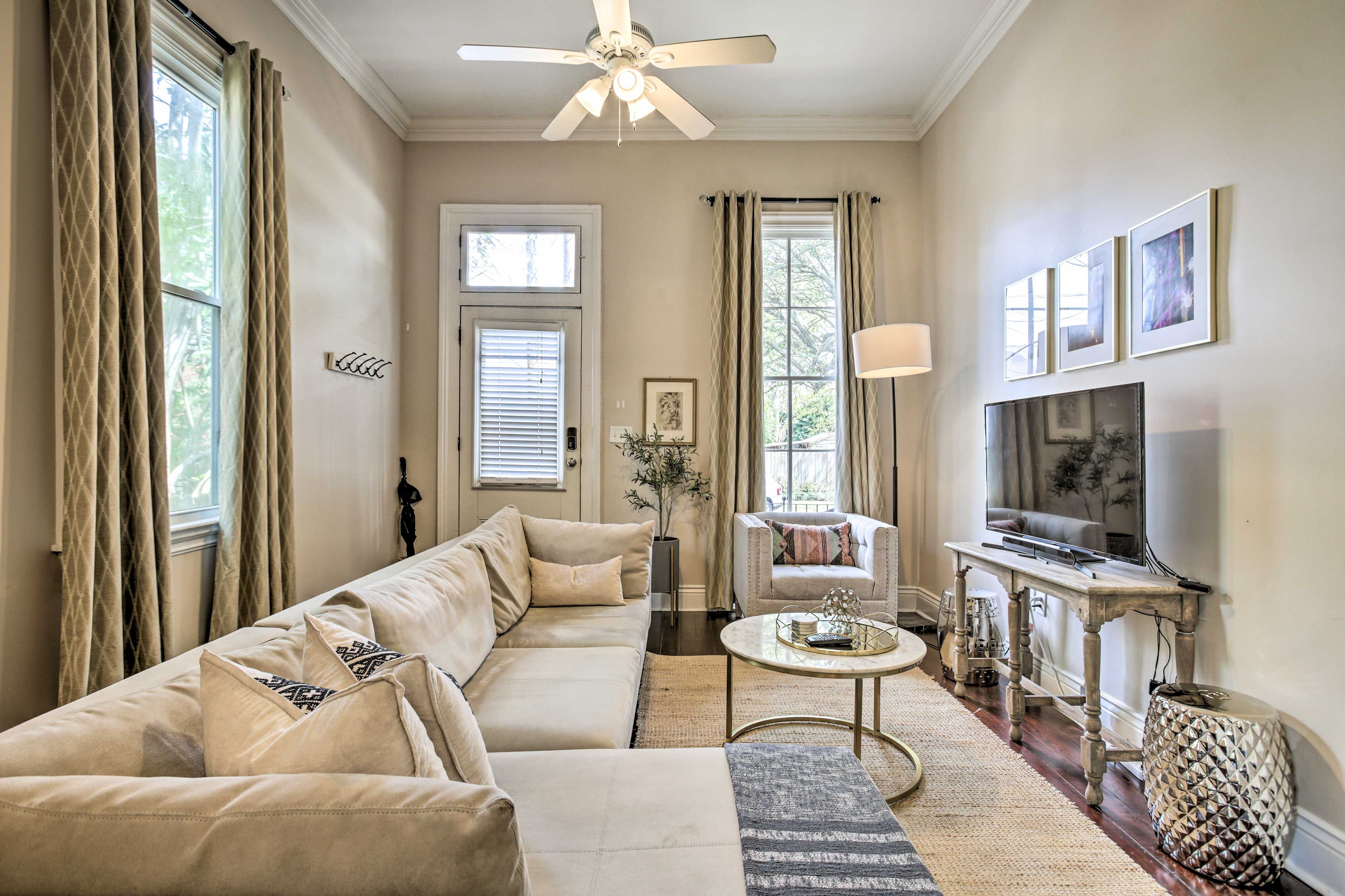 New Orleans Vacation Rental | 3BR | 1BA | 1,300 Sq Ft | Stairs Required to Enter