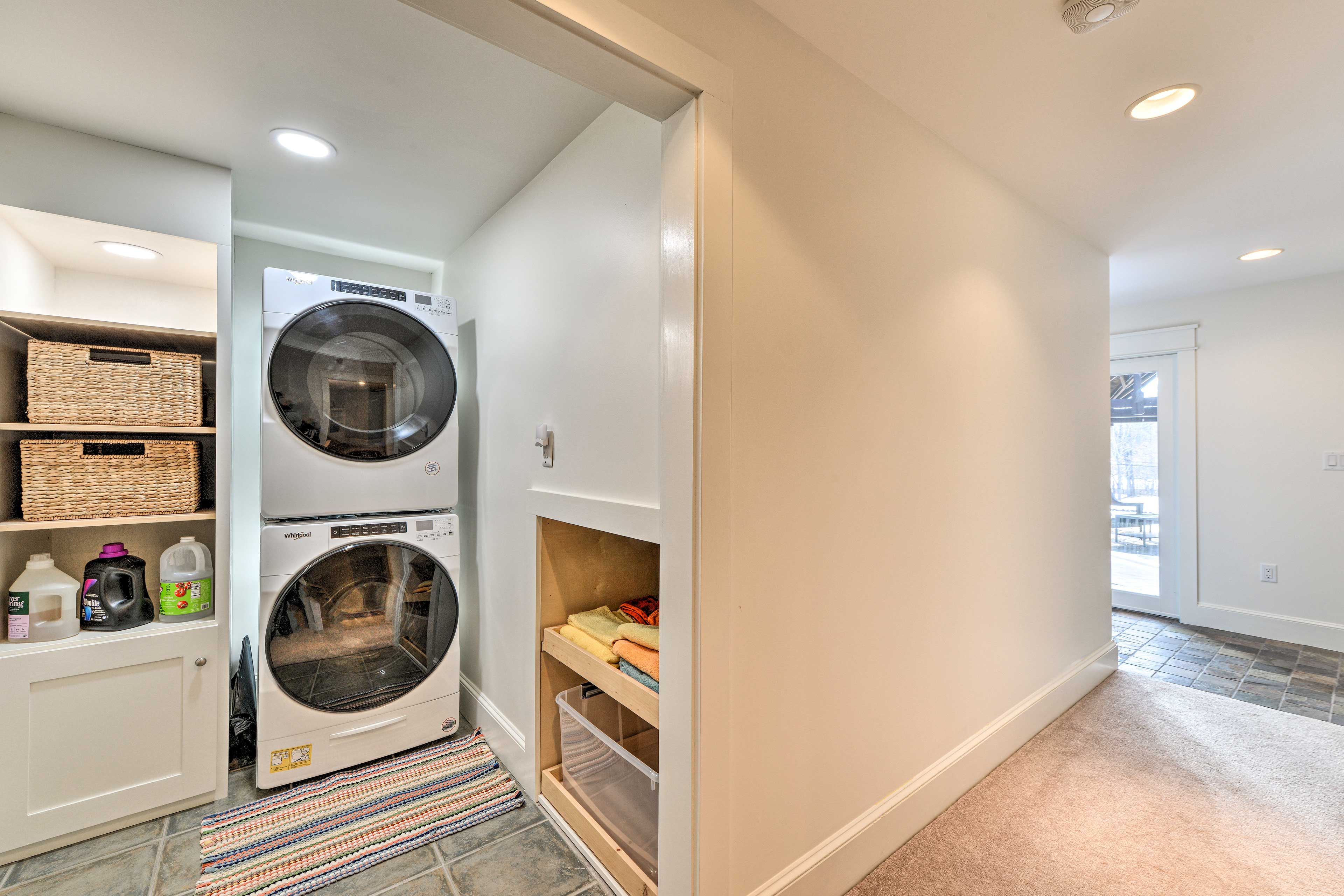 Laundry Area | Washer/Dryer | Hangers | Iron/Board | Trash Bags/Paper Towels