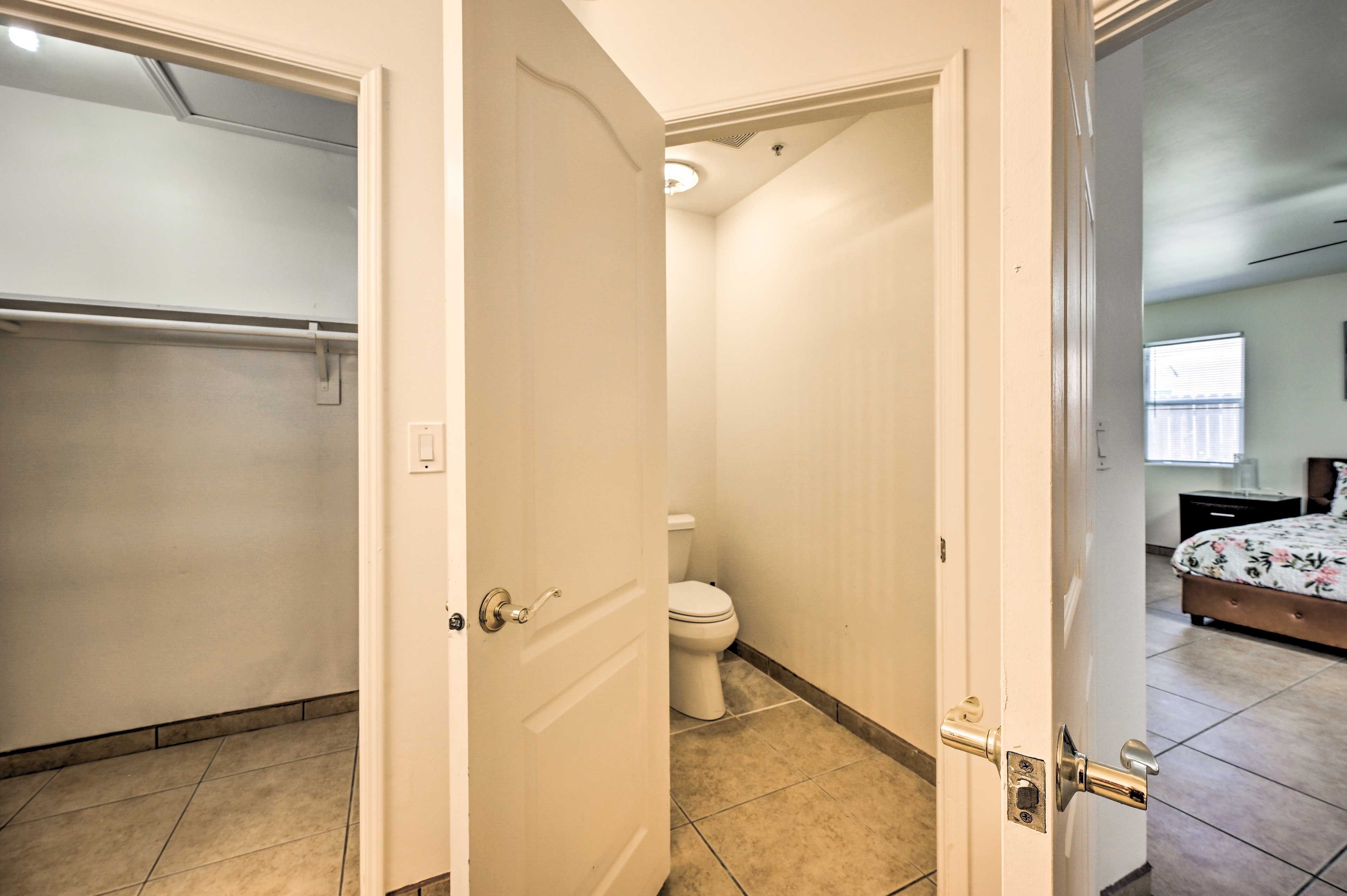 Full Bathroom | Walk-In Closet | Complimentary Toiletries | Hair Dryer