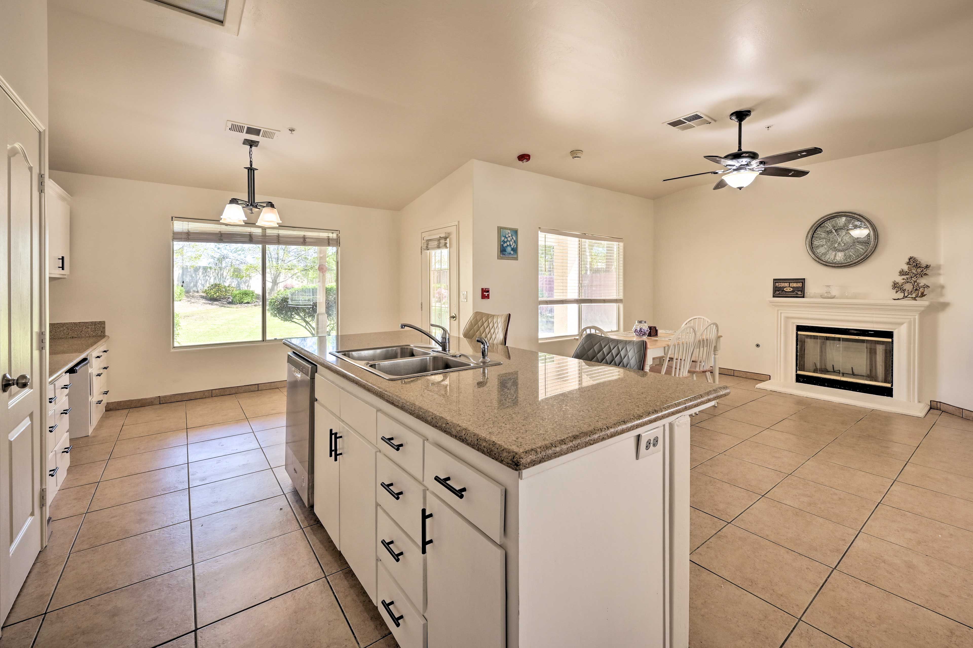 Kitchen | Toaster | Fireplace (Decorative Only)