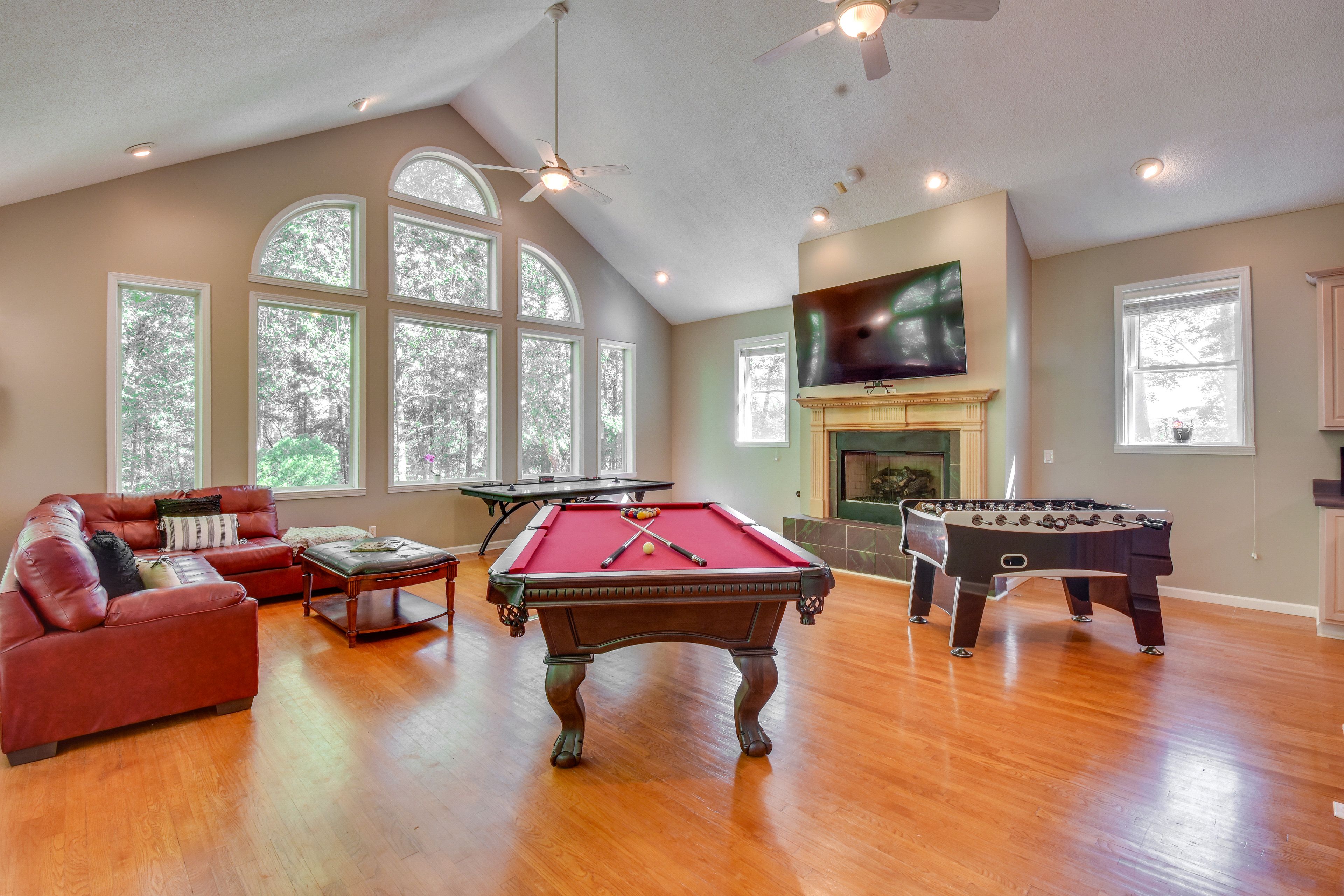 Living Room | Wet Bar | Air Hockey | Pool/Ping Pong Table | Foosball