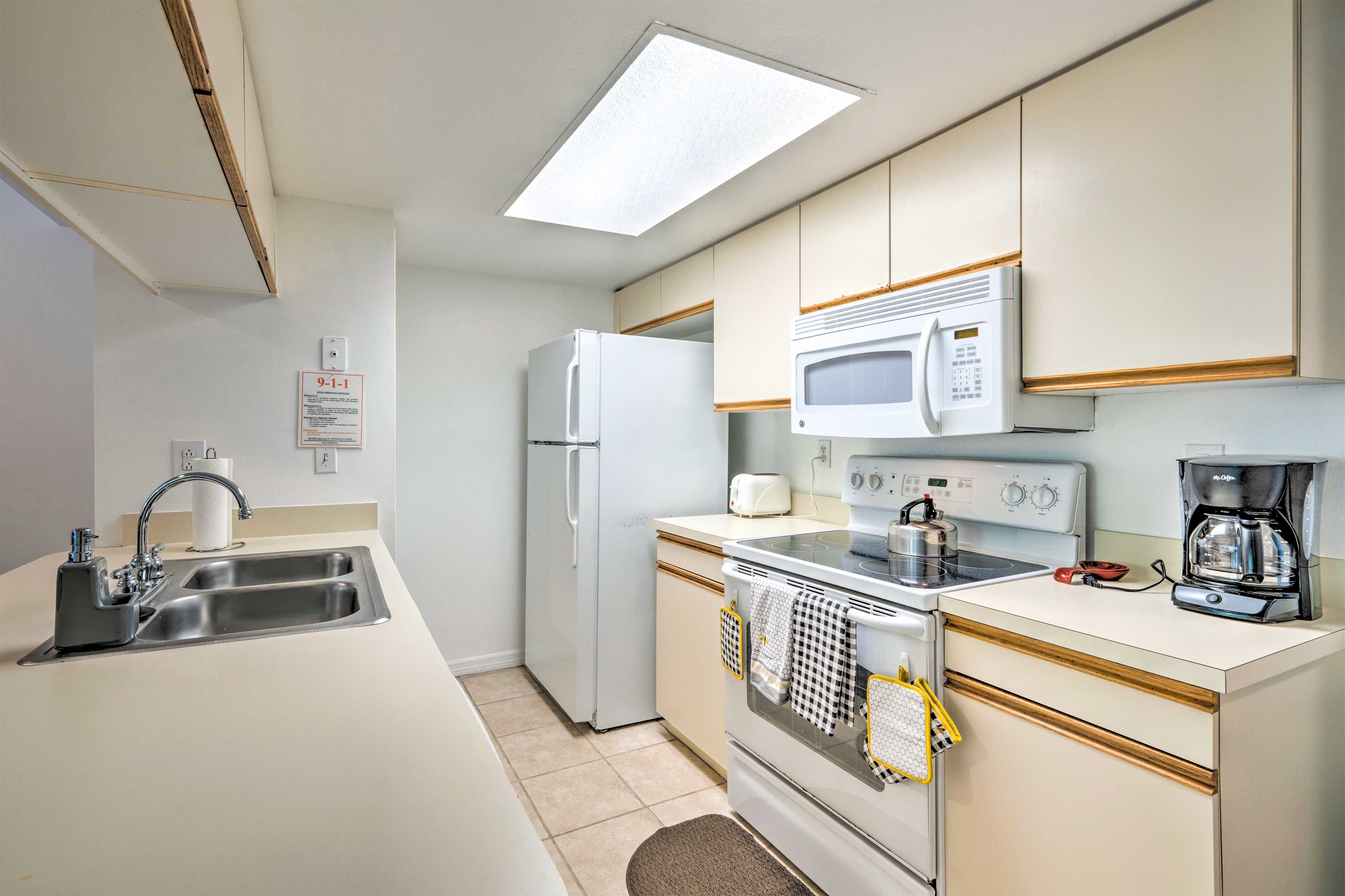 Fully Equipped Kitchen | Basic Cooking Essentials Provided | Drip Coffee Maker