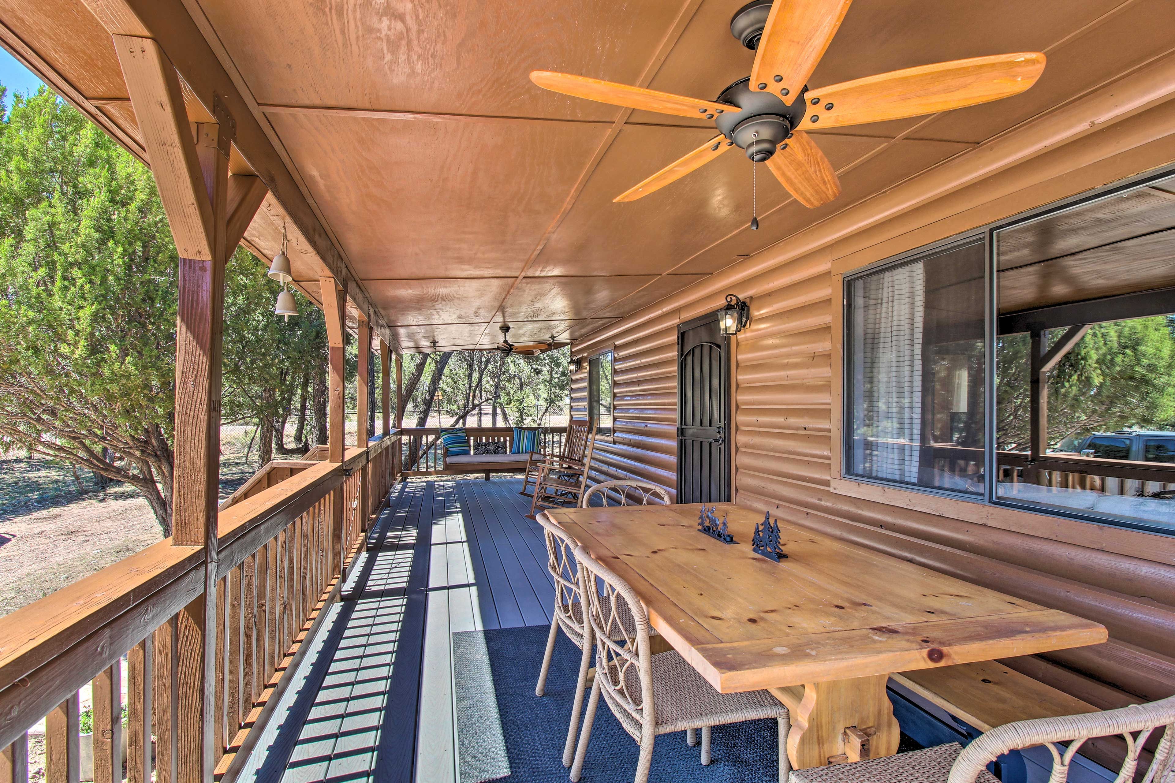 Deck | Outdoor Dining Area | Porch Swing