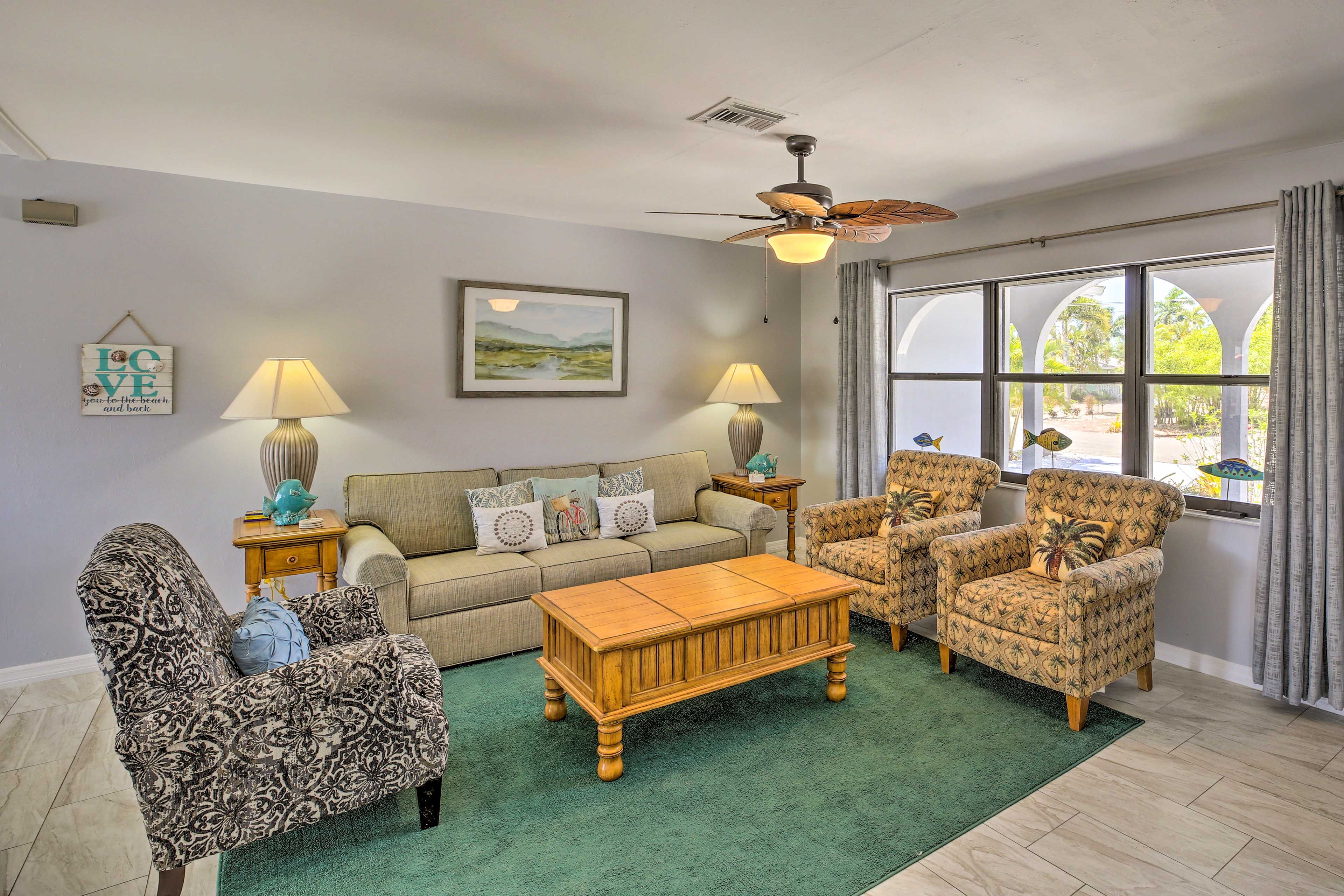 Living Room | Main Level | Central A/C + Heating