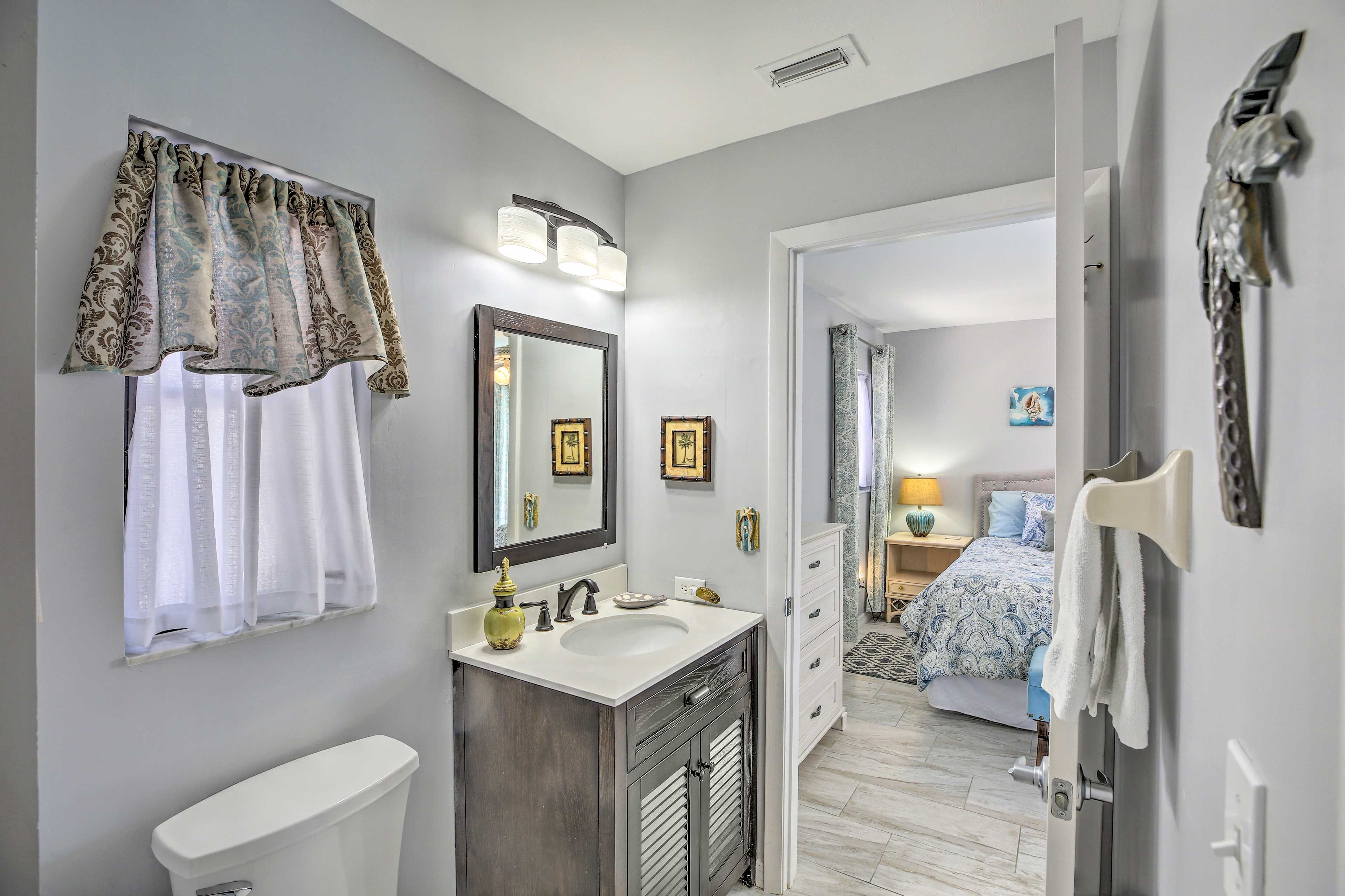 Half Bathroom | Main Level | Hair Dryer