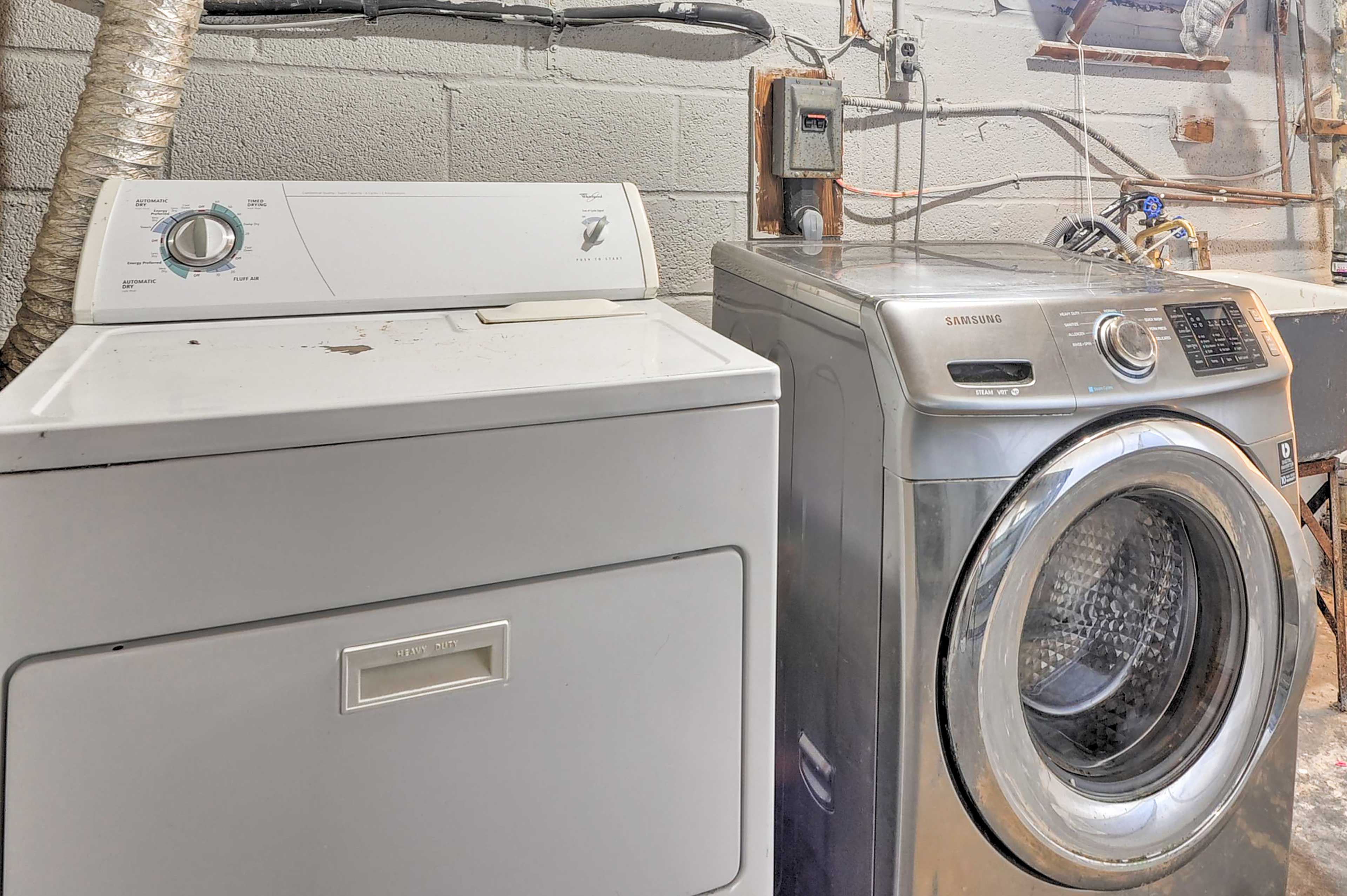 Laundry Area | Washer/Dryer | Iron/Board