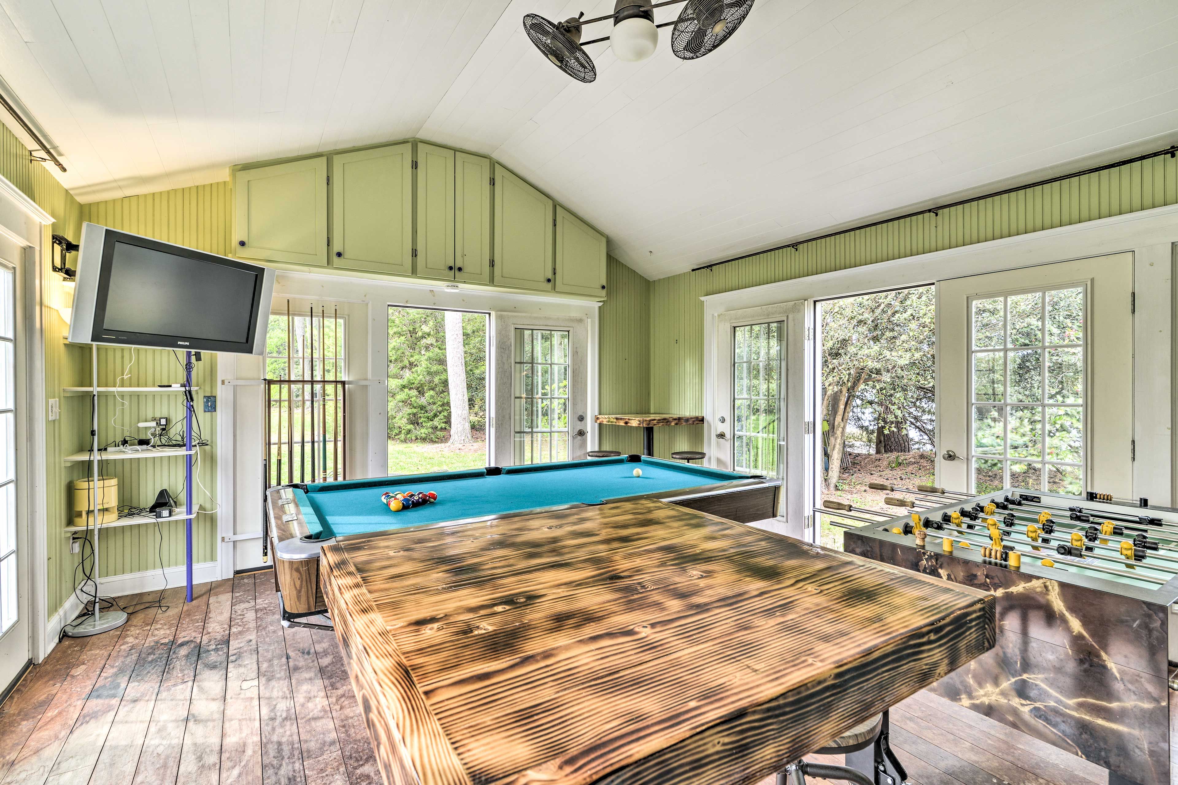 Game Room | Pool Table | Foosball Table