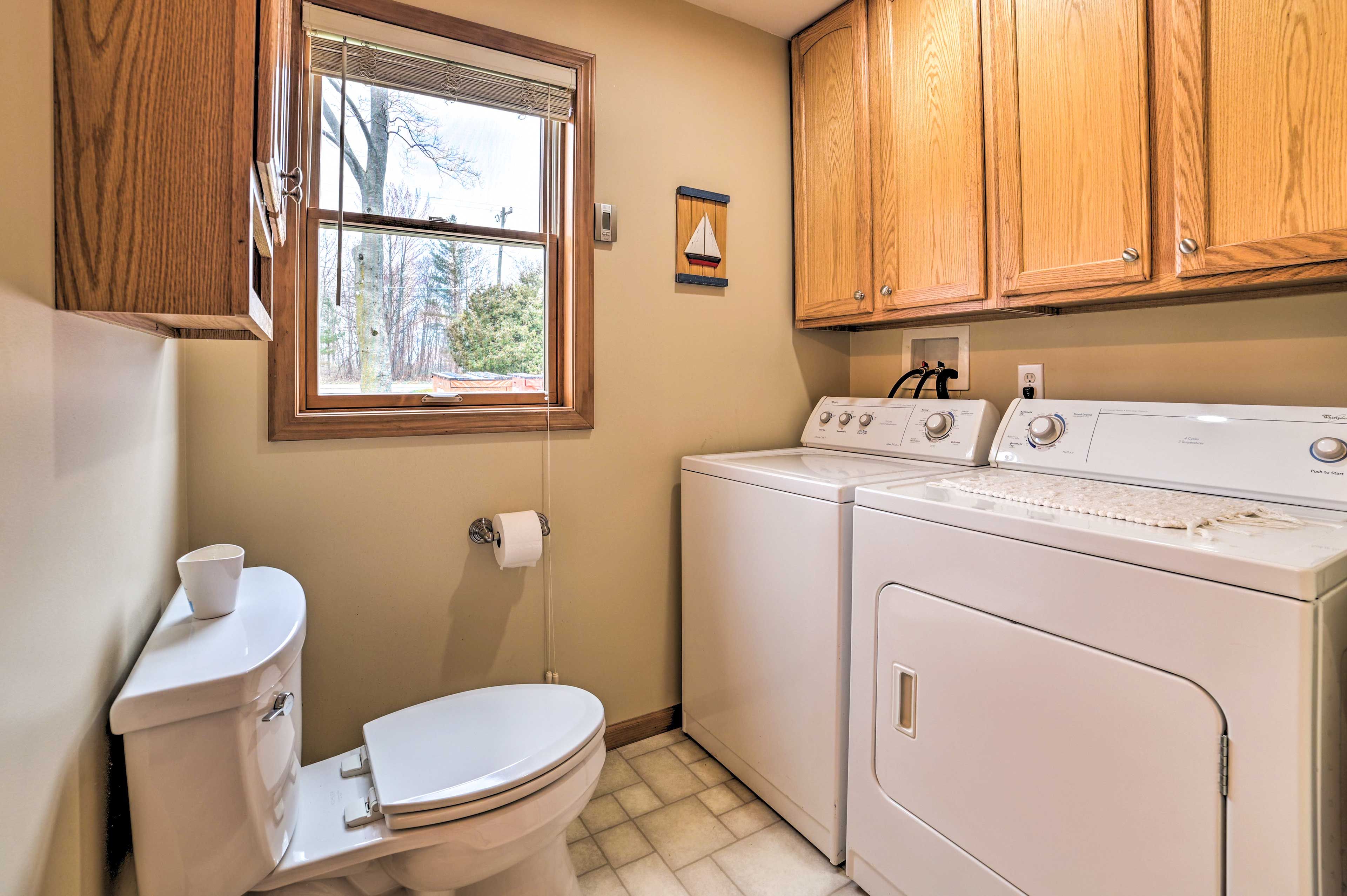 Half Bathroom | In-Unit Laundry