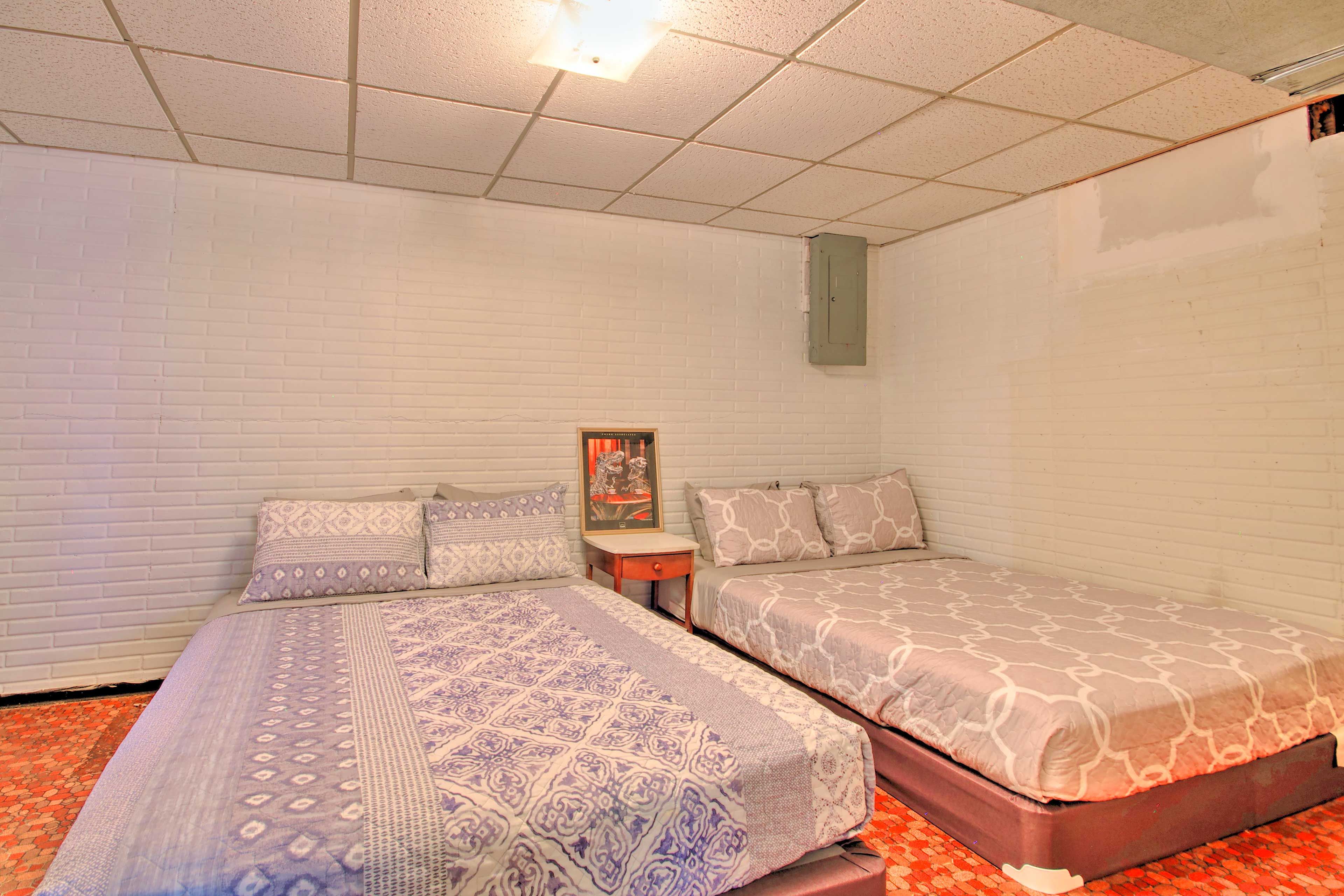 Bedroom 1 | 2 Queen Beds | Lower Level