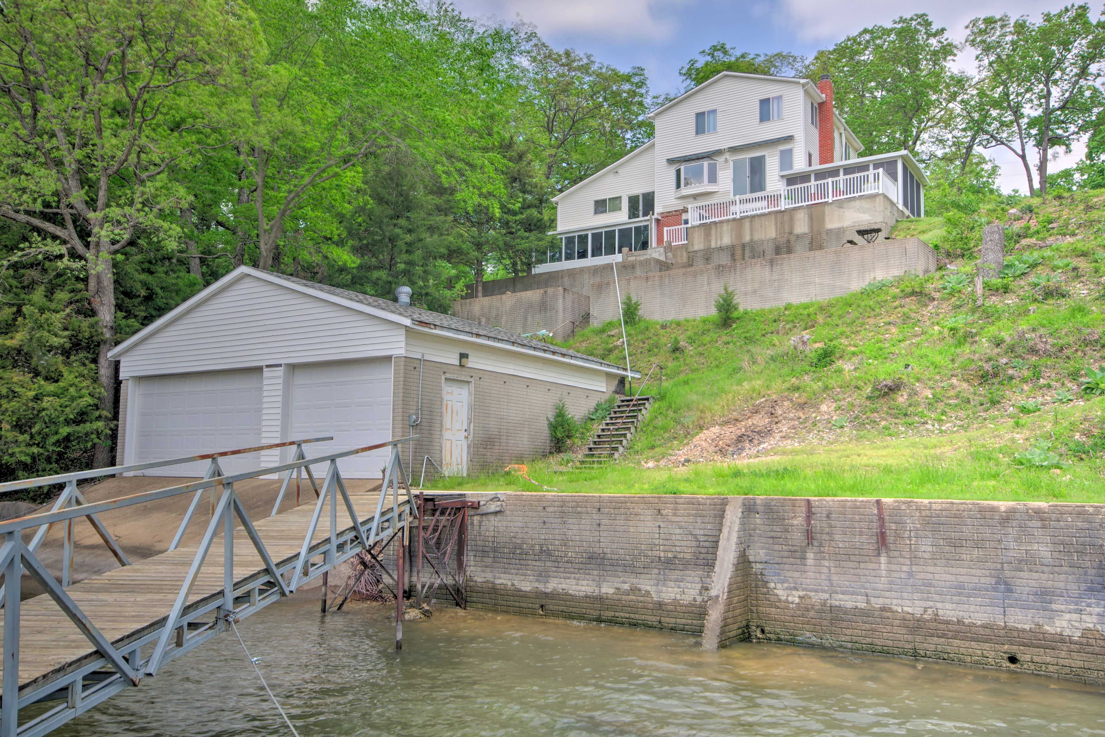 House Exterior | Boat House | Private Dock Access