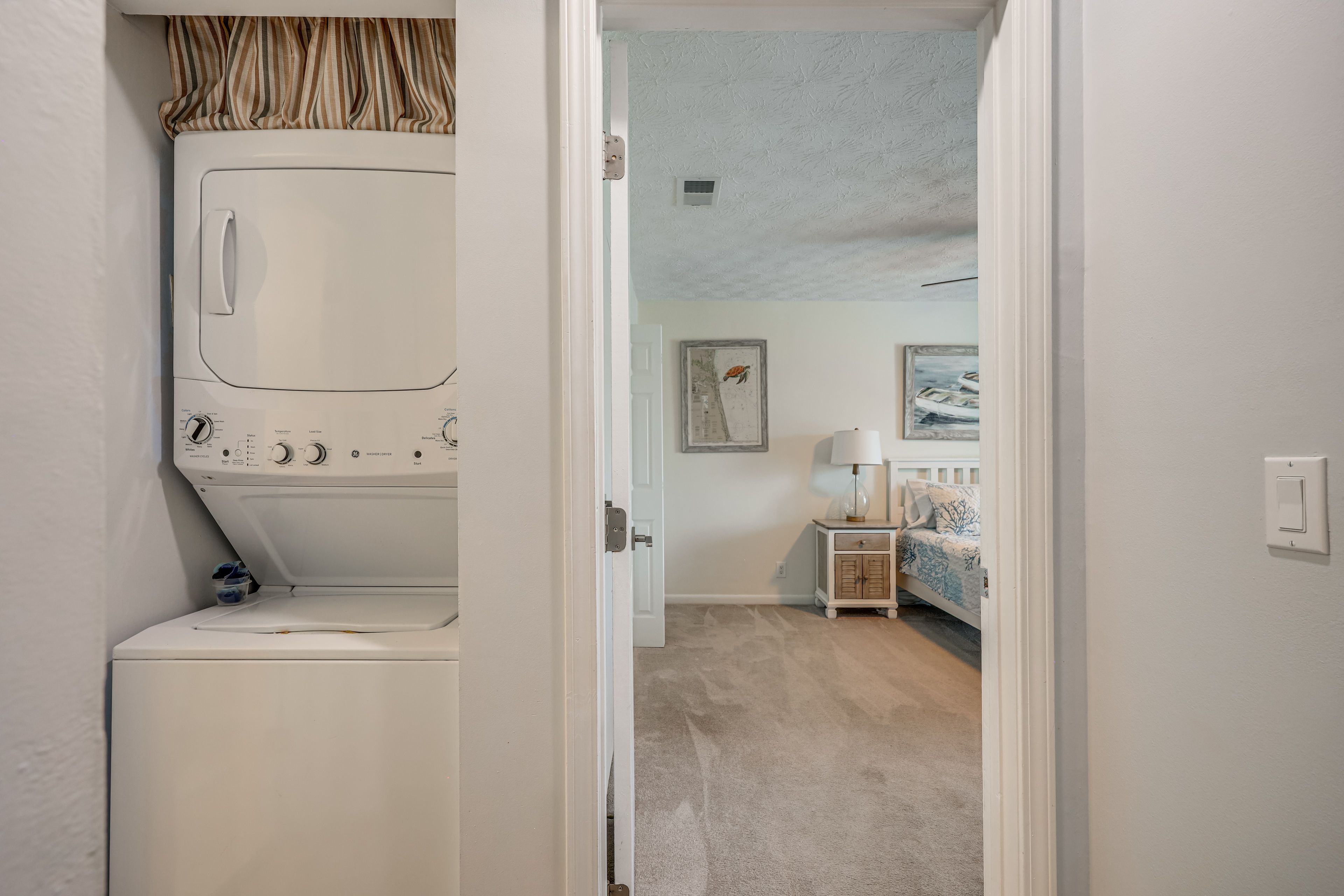 Stacked Laundry Machines