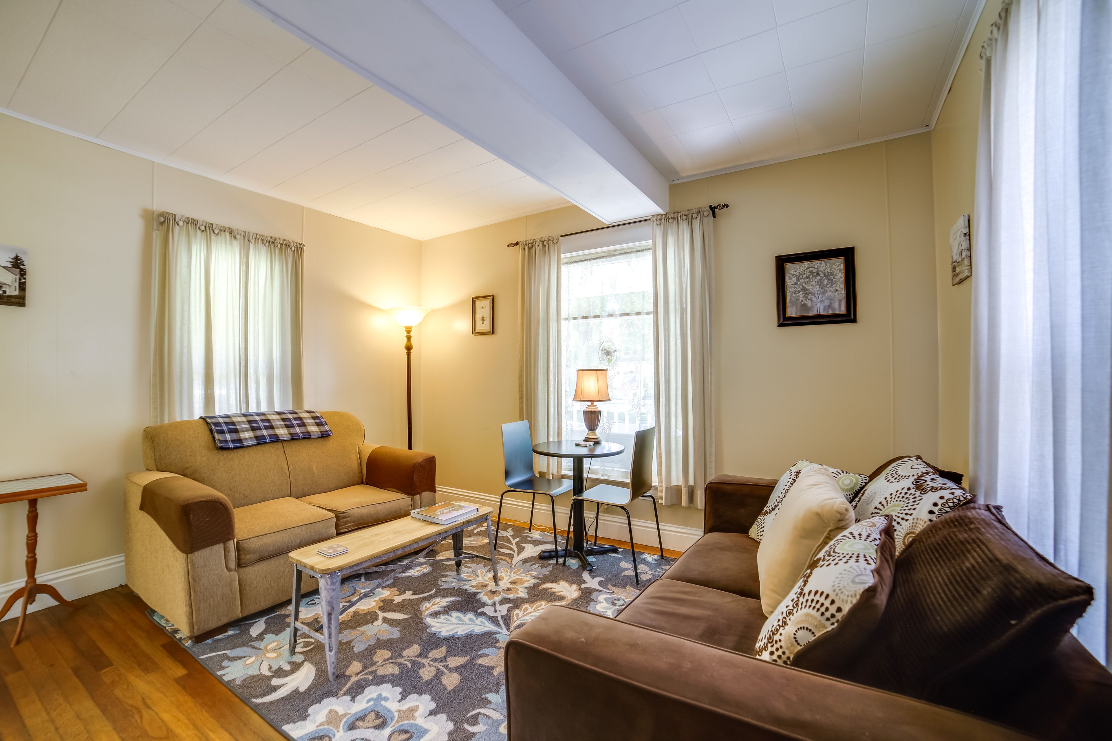 Living Room | 1st Floor | Smart TV | Electric Fireplace