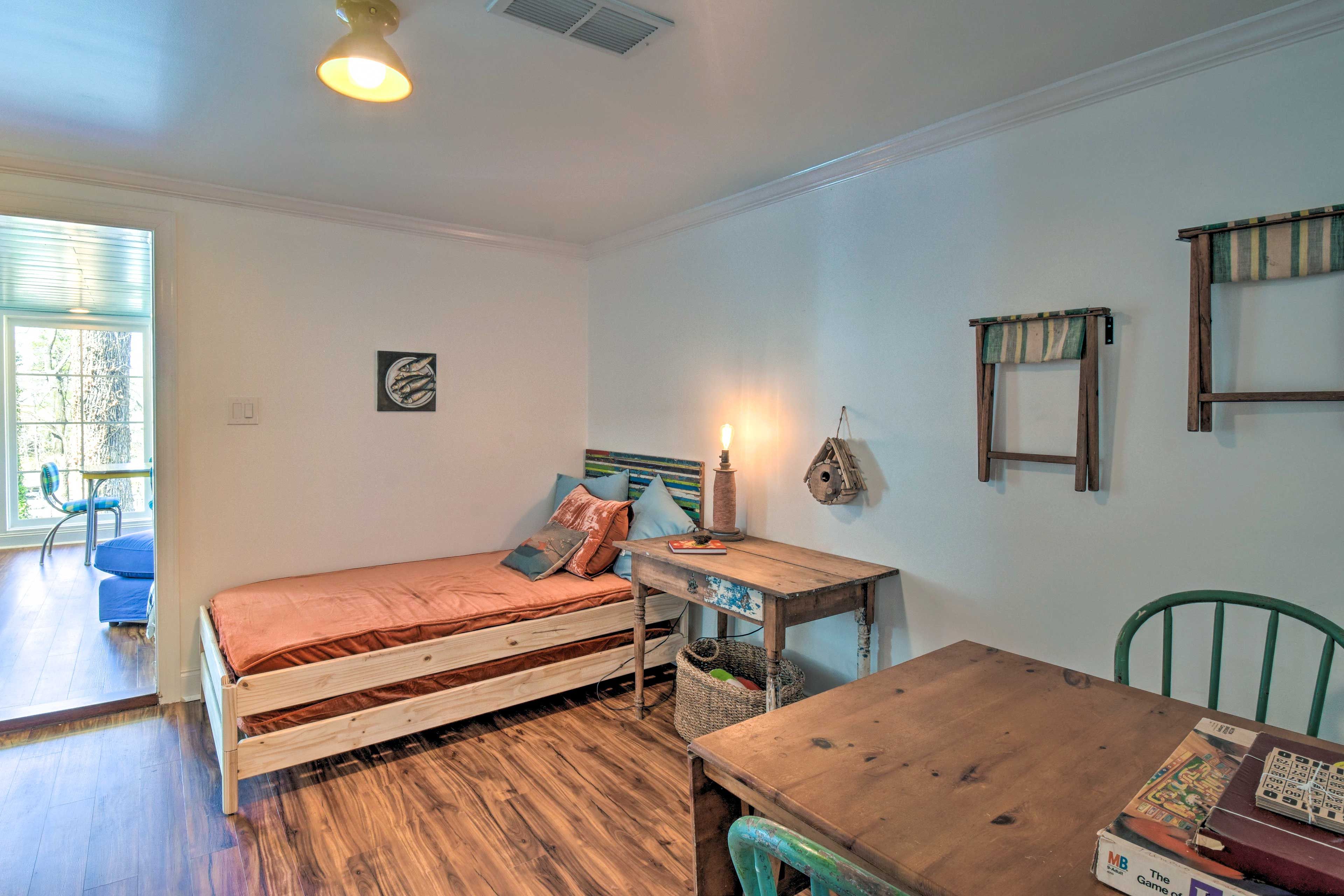 Lower Living Area | 2 Twin Beds (Not Pictured: 2nd Twin Bed) | Lower Level