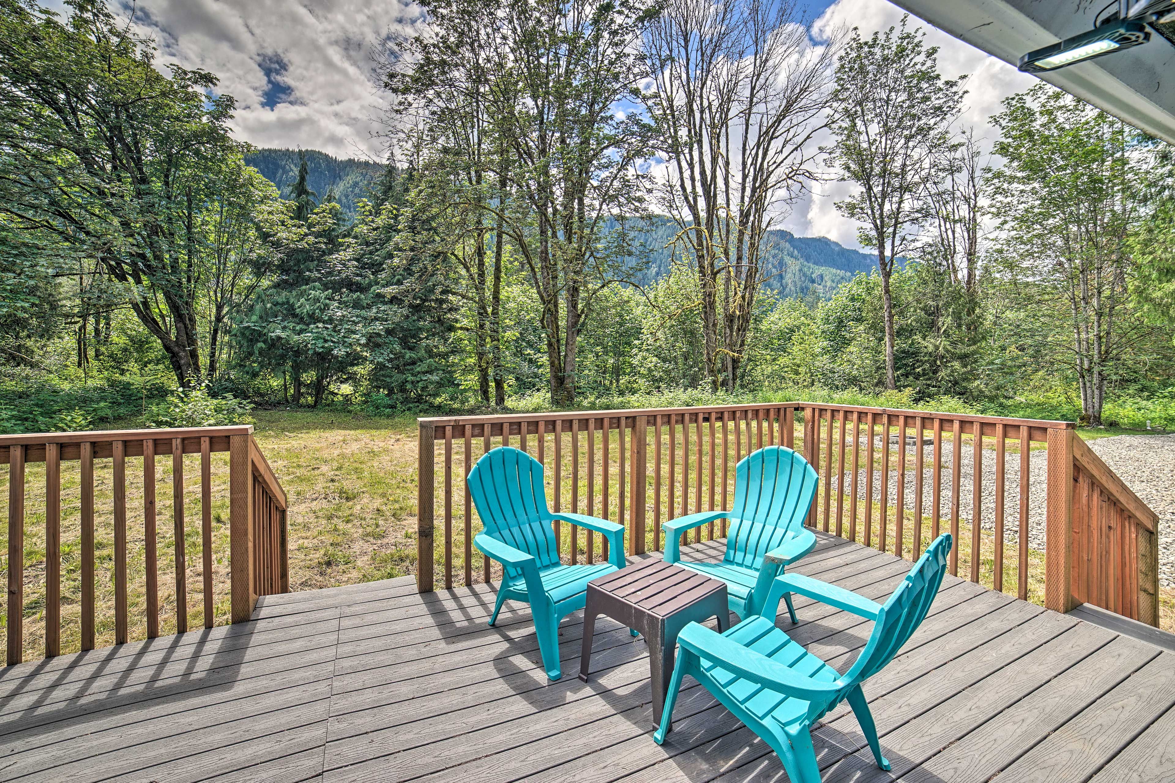 Deck | Fire Pit | Mountain Views