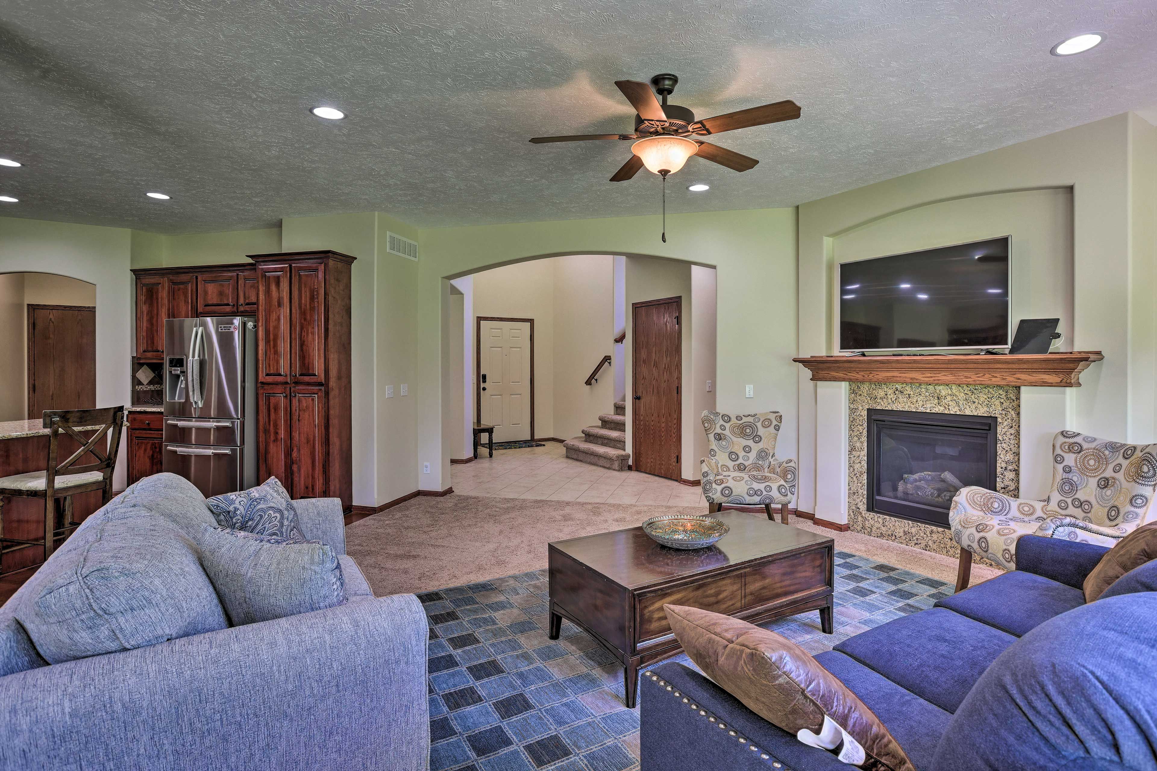 Omaha Vacation Rental | 4BR | 2.5BA | 2,380 Sq Ft | 3 Steps to Enter