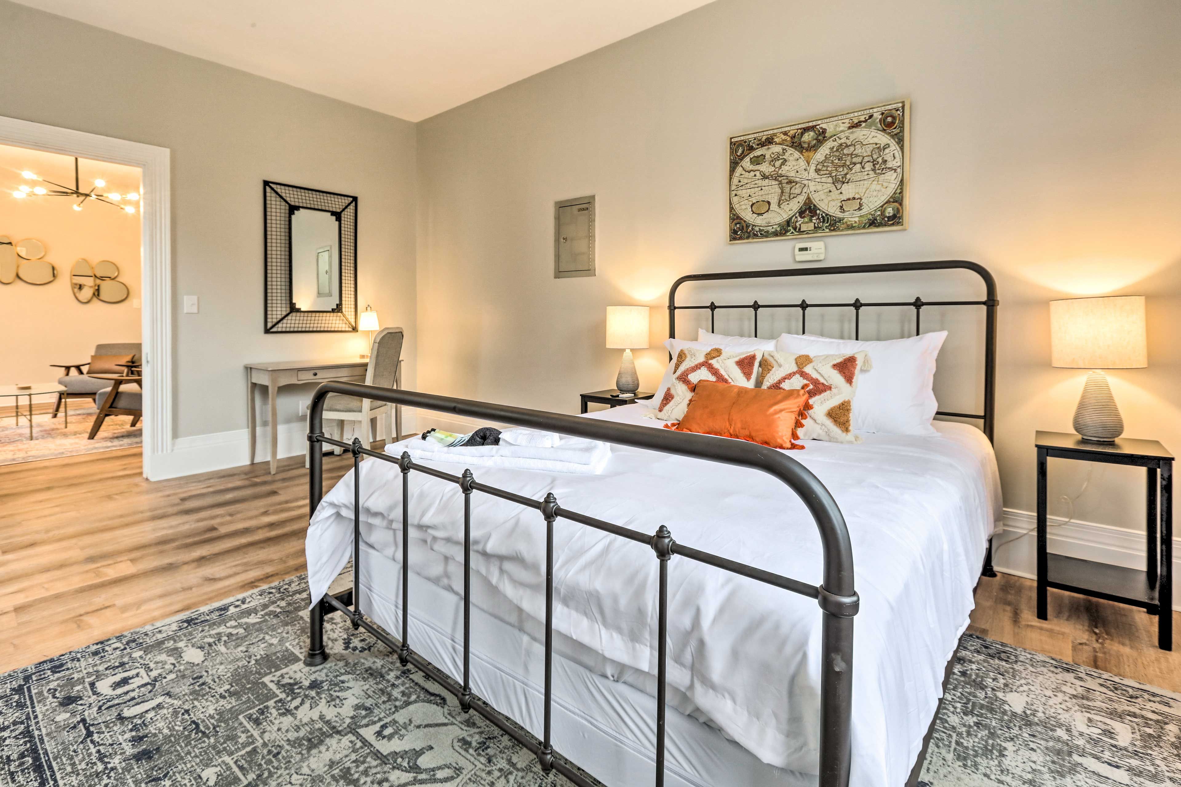 Bedroom | Queen Bed | Main Floor | No Additional Stairs to Access