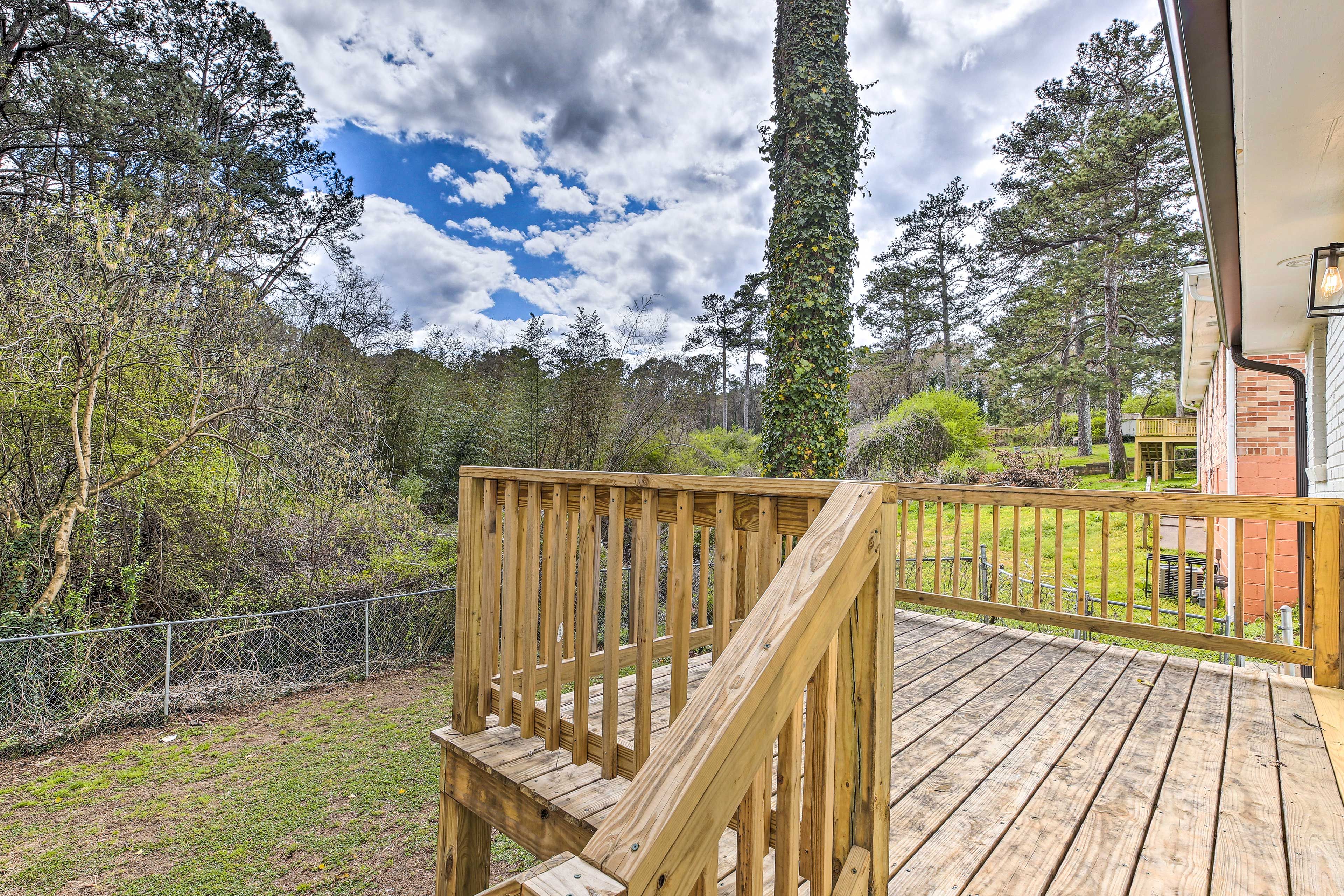 Back Deck | Single-Story House | Stairs Required for Backyard Access