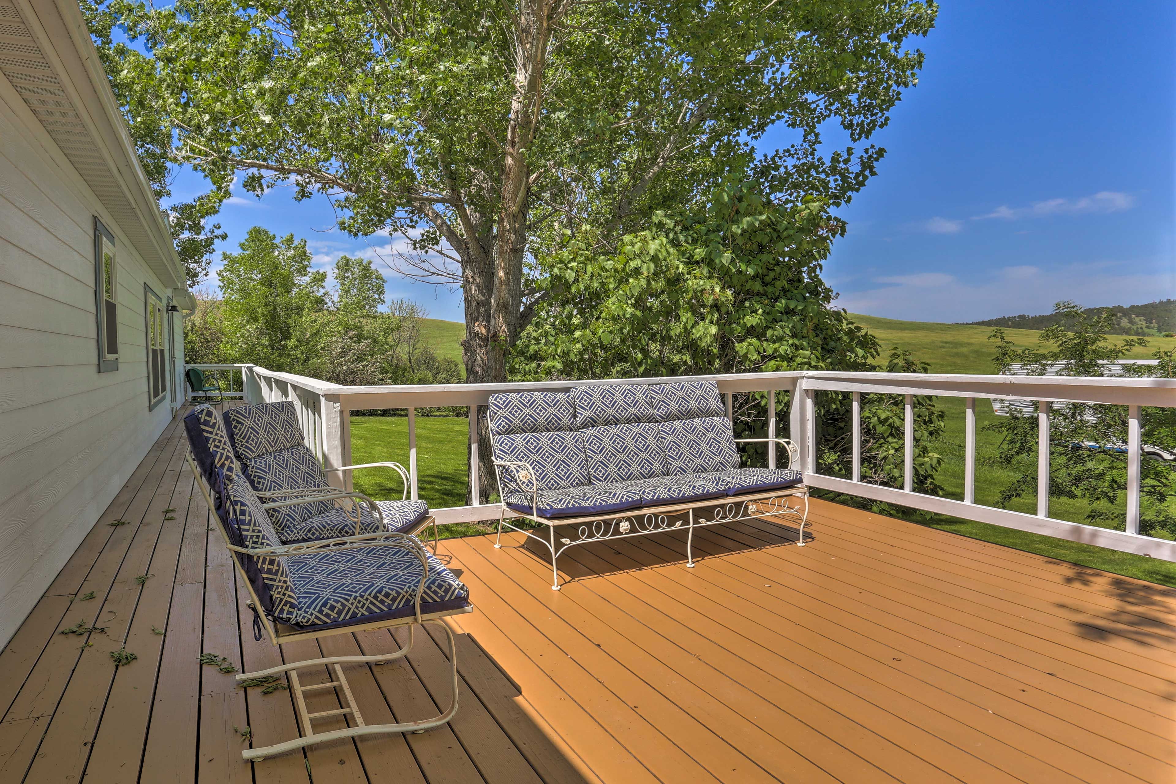 Deck | Gas Grill | Outdoor Dining Area | Country Views