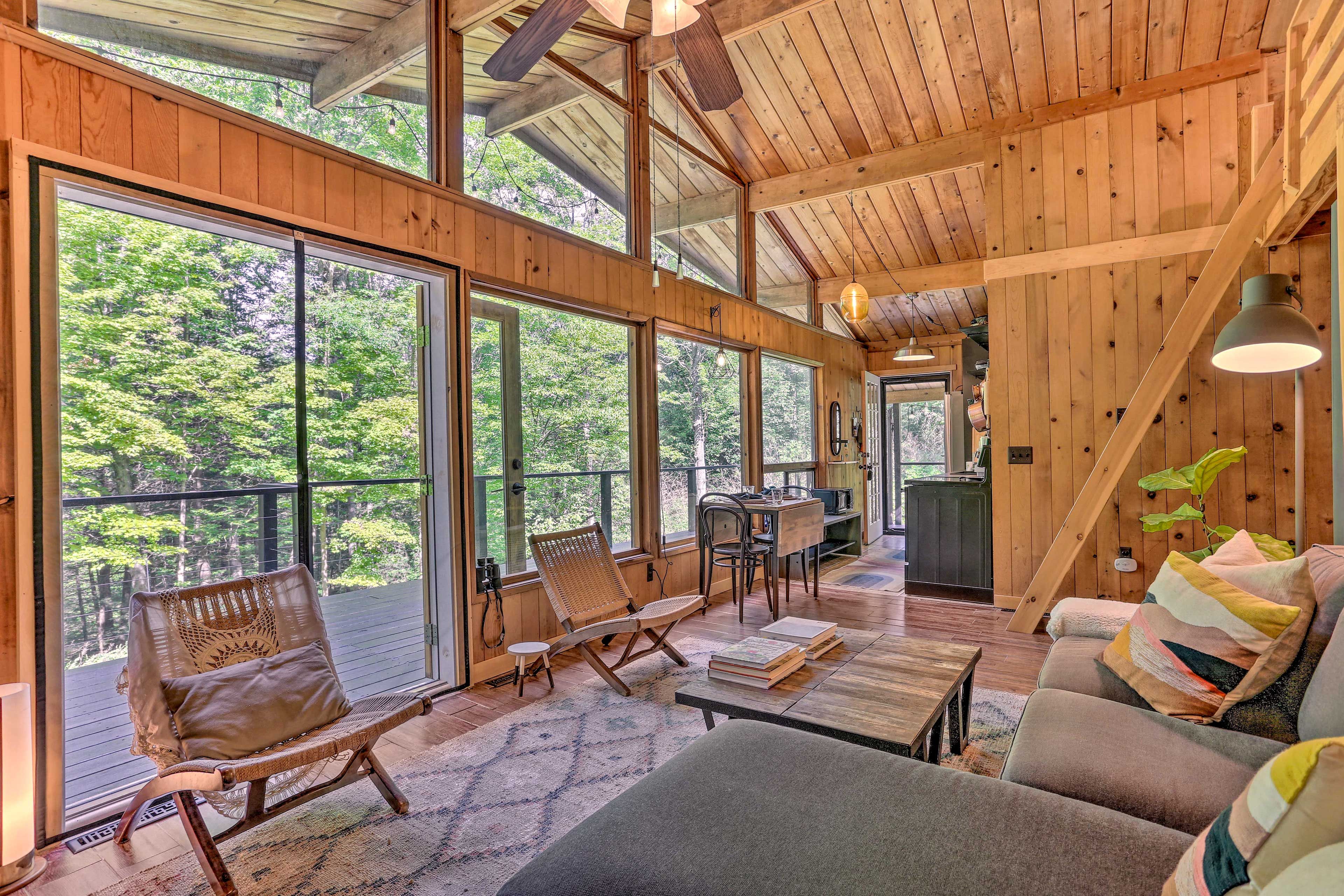 High Falls Vacation Rental | 768 Sq Ft | 1BR | 1BA | Stairs Required
