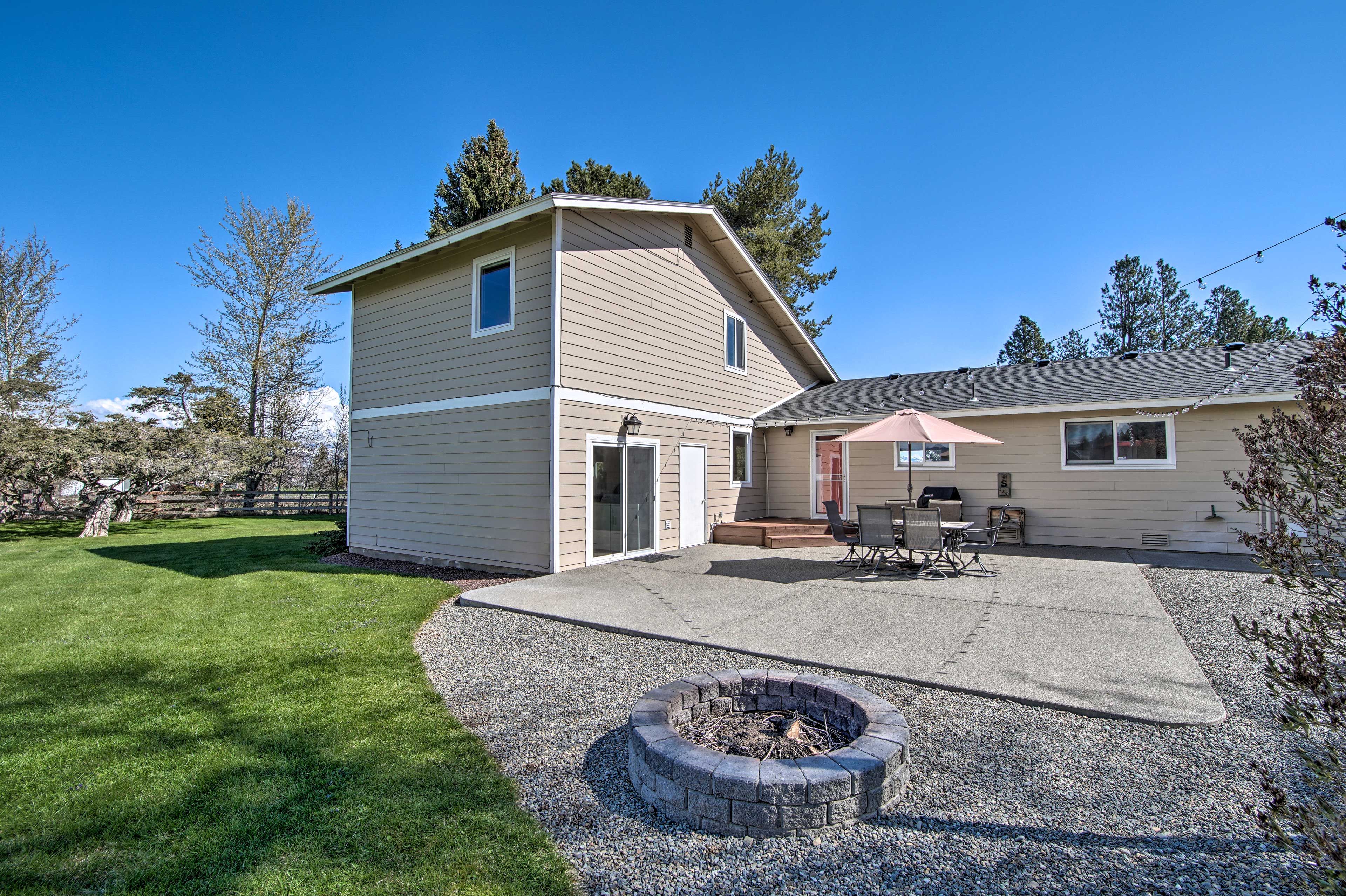 Ellensburg Vacation Rental | 3BR | 2BA | 2,200 Sq Ft | 3 Steps to Enter
