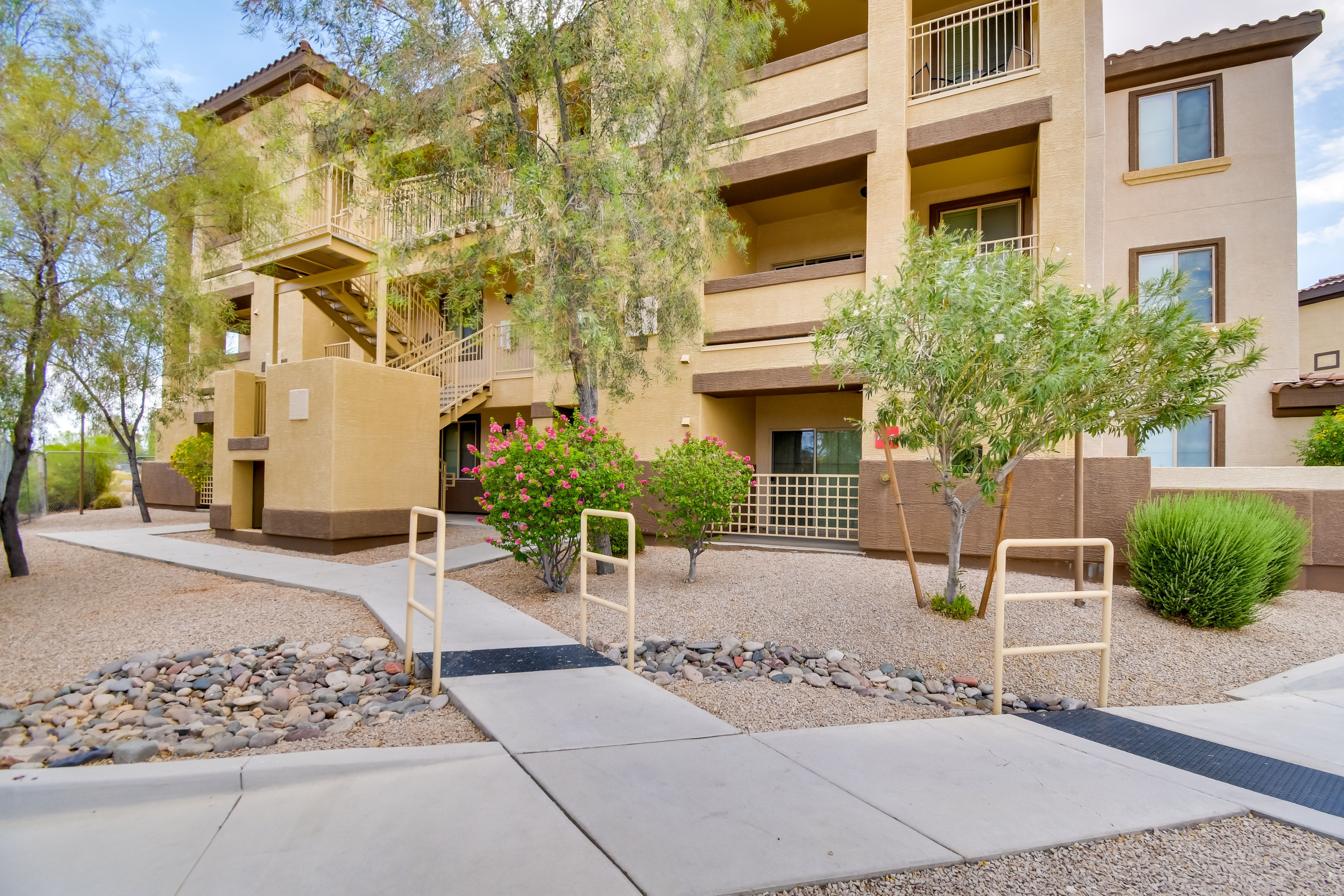 Property Exterior | Unassigned Lot Parking (2 Vehicles)