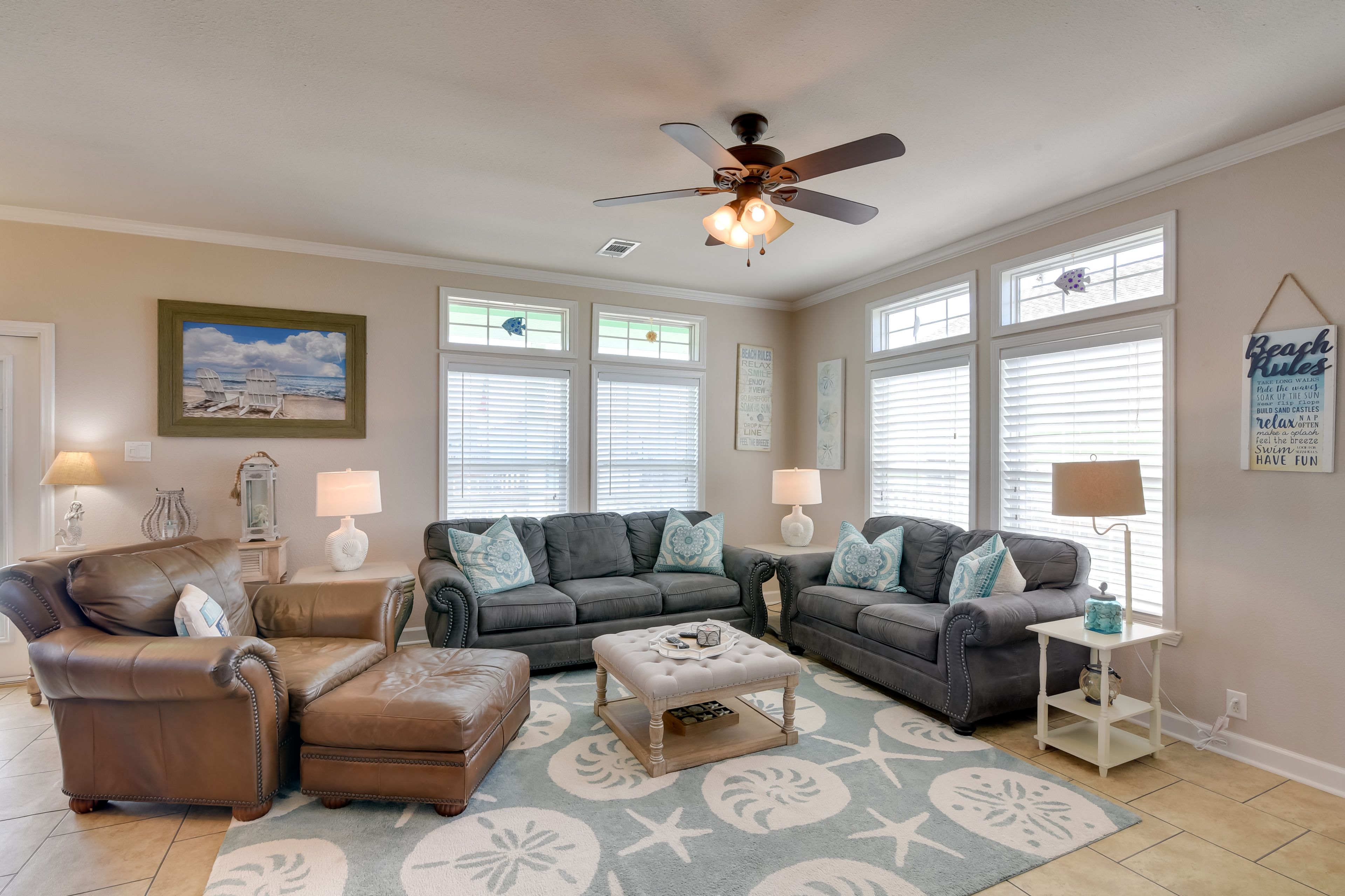 Living Room | Sleeper Sofa | Smart TV | Central A/C & Heat
