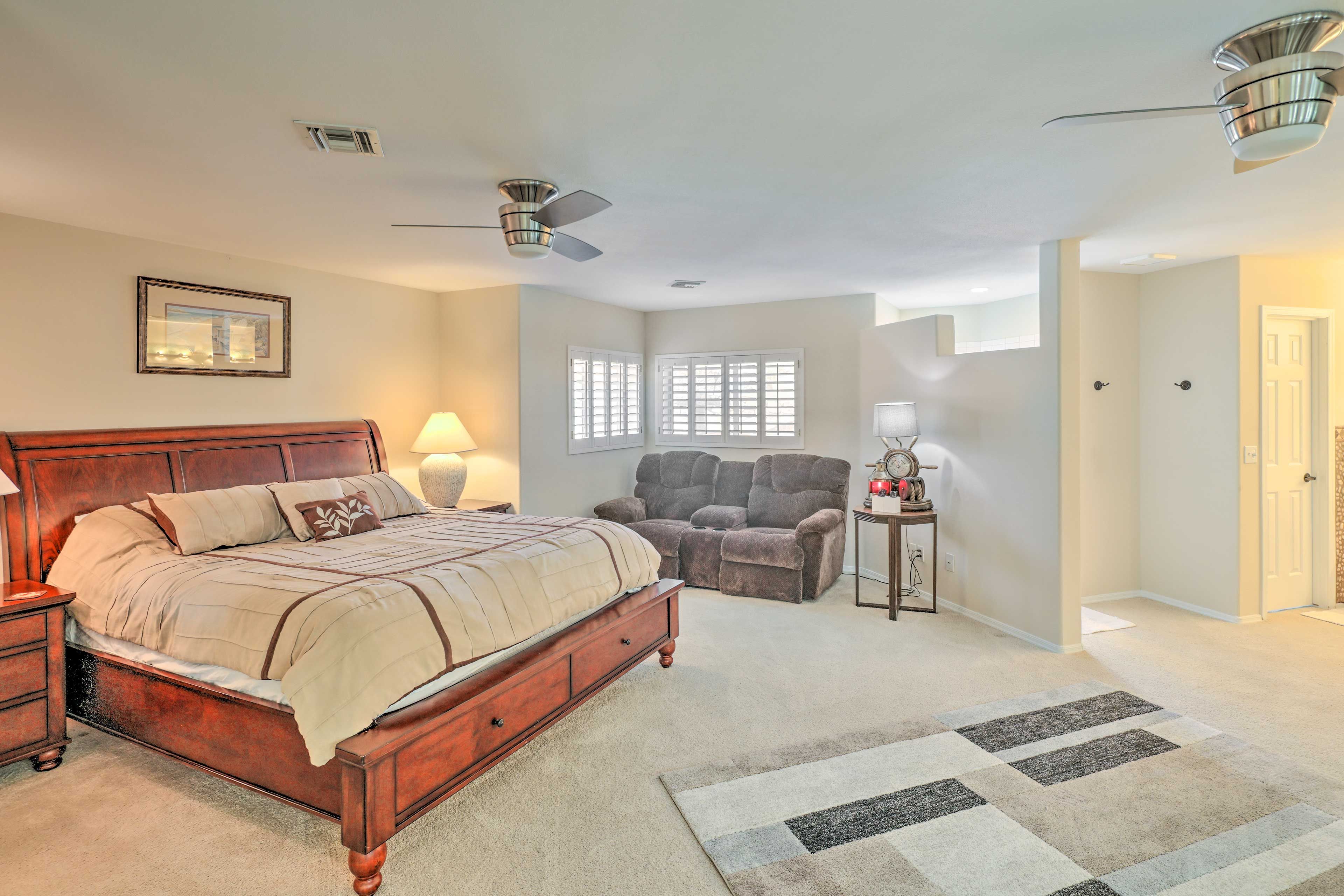 Bedroom 4 | California King Bed | Bottom Floor