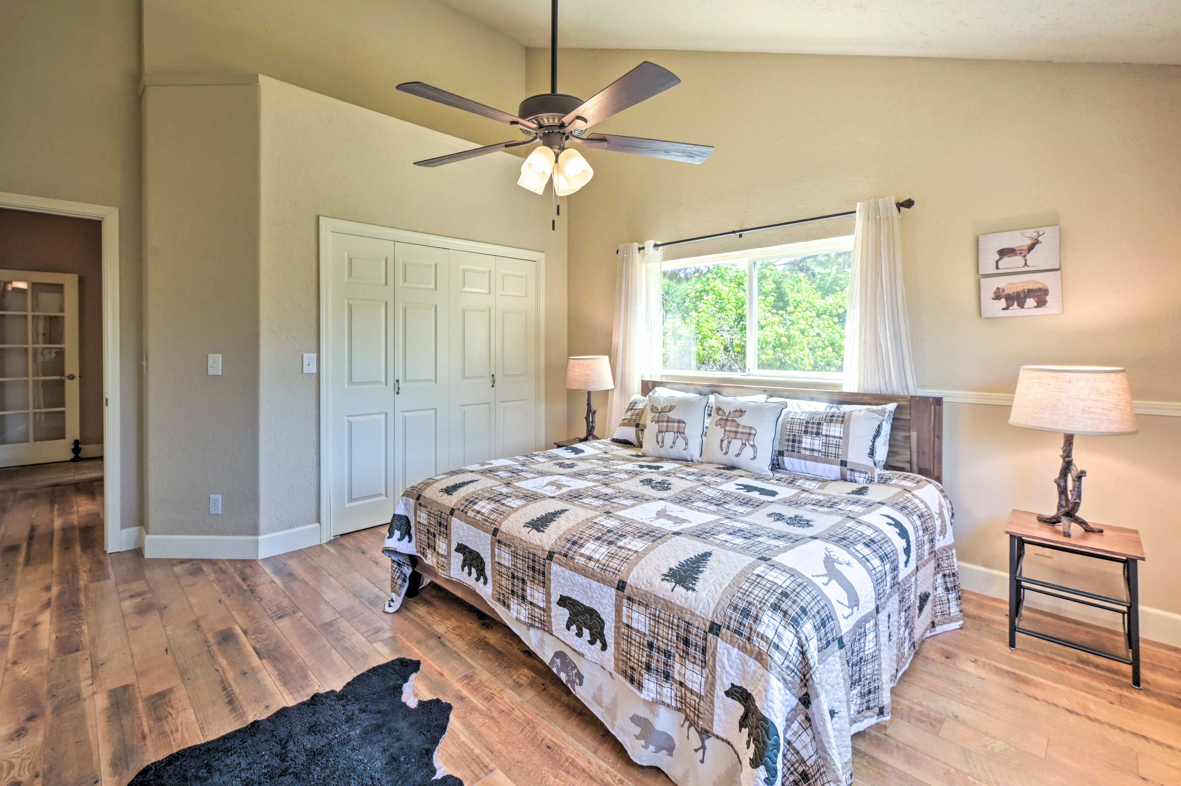 Bedroom 1 | King Bed | 1st Floor | No Additional Stairs to Access