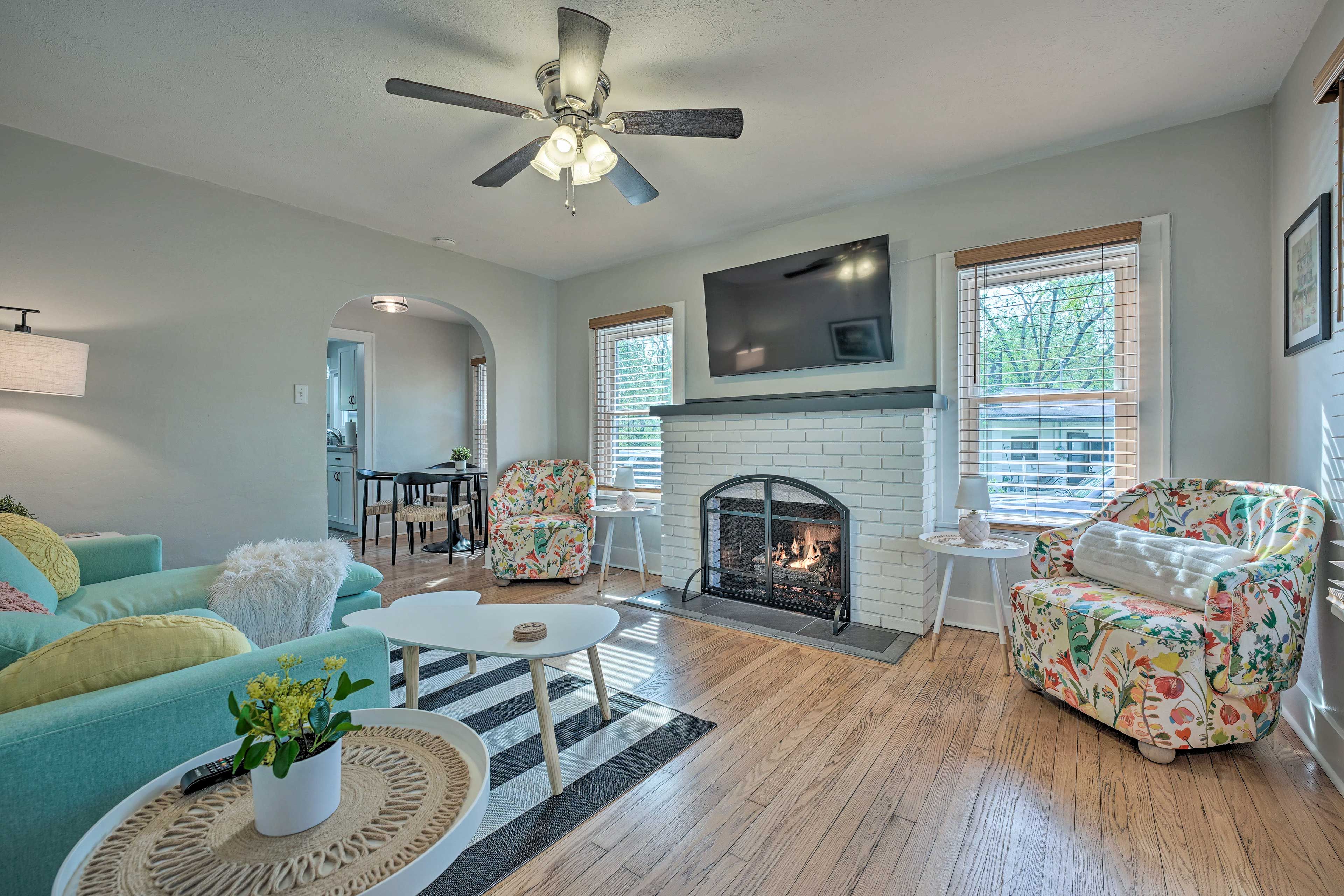 Benton Harbor Vacation Rental | 2BR | 1BA | 850 Sq Ft | Access Only By Stairs
