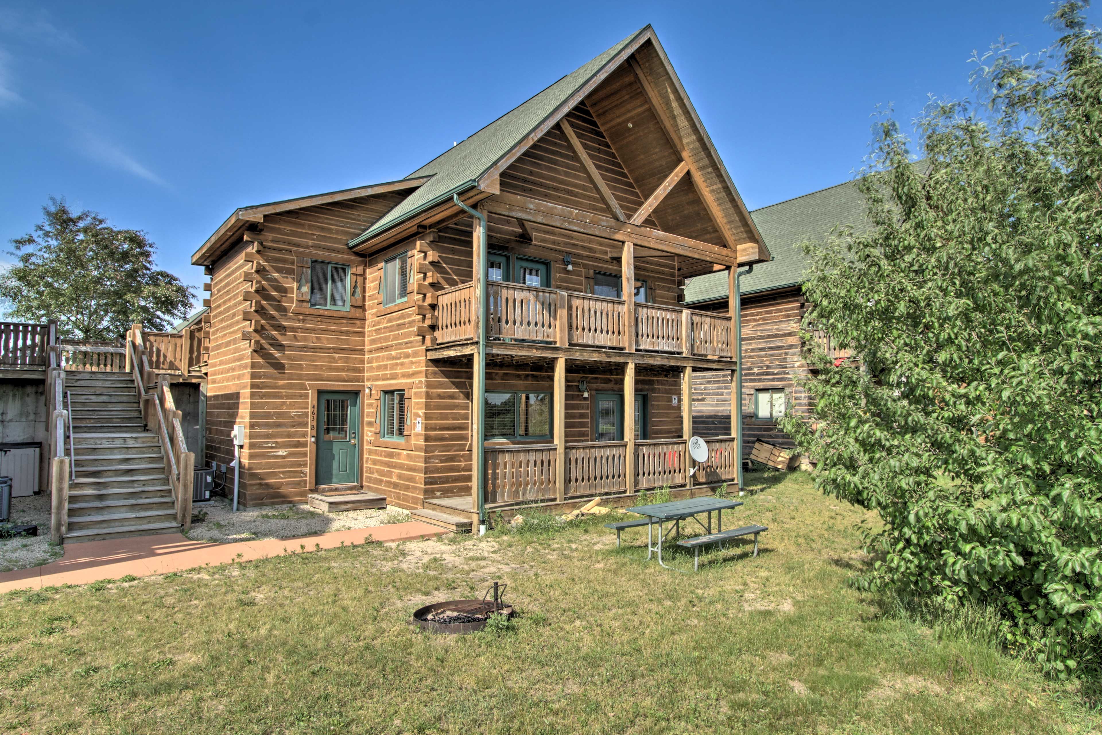 Cabin Exterior | Shared Yard | Fire Pit