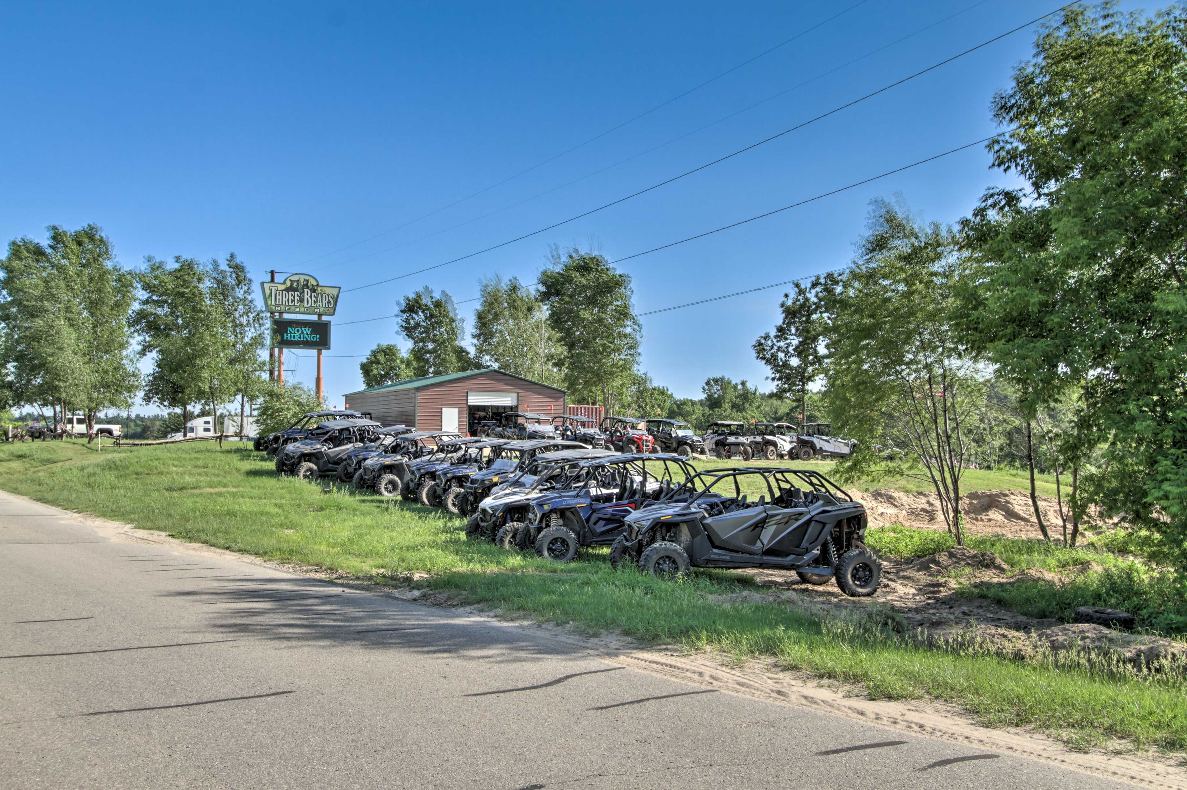 Three Bears Resort Amenities | Golf Cart & ATV Rentals