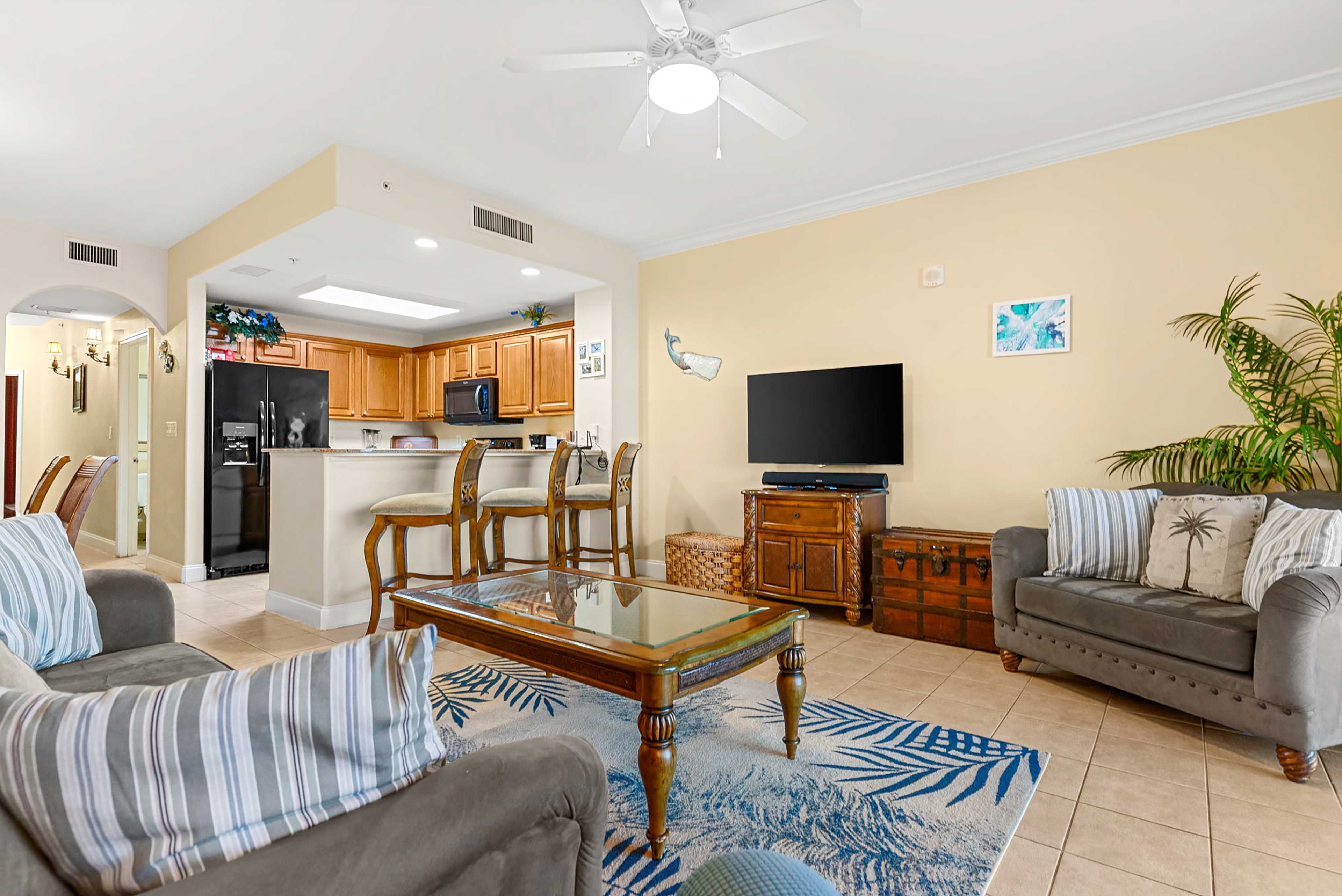 Living Room | Queen Sleeper Sofa | Central A/C
