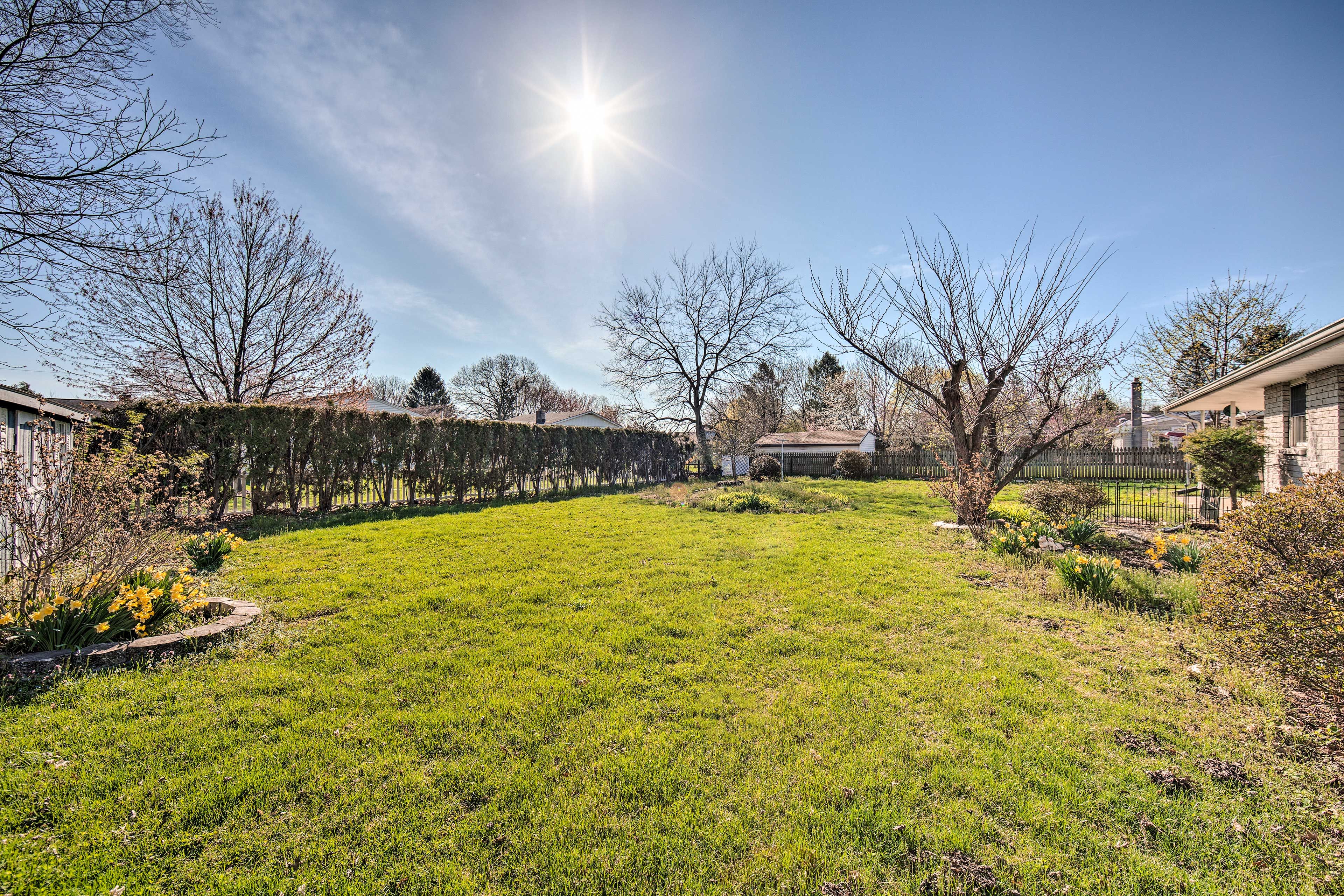 Fenced-In Backyard | Covered Patio