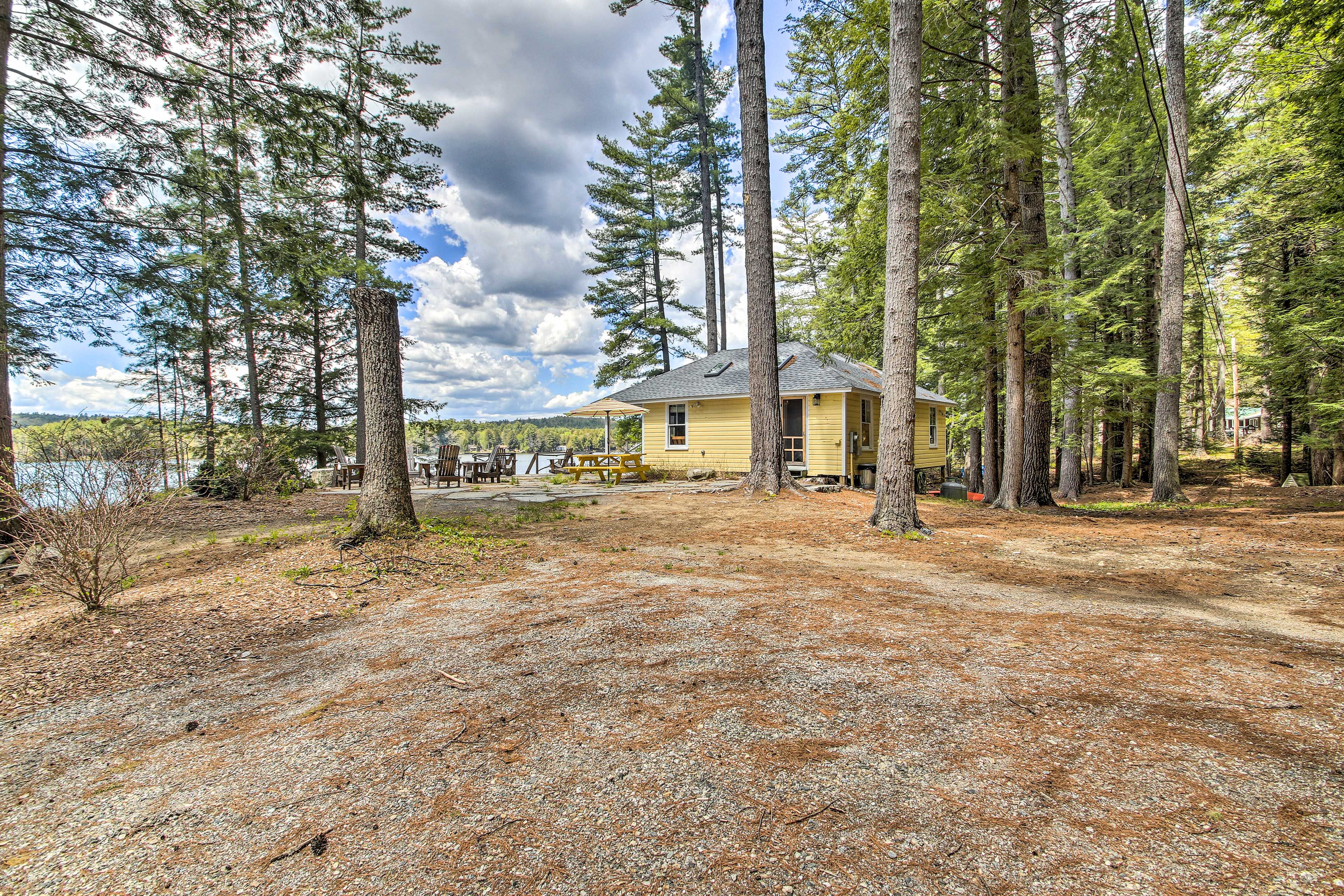 Cottage Exterior | Gravel Driveway Parking (4 Vehicles) | Trailer Parking