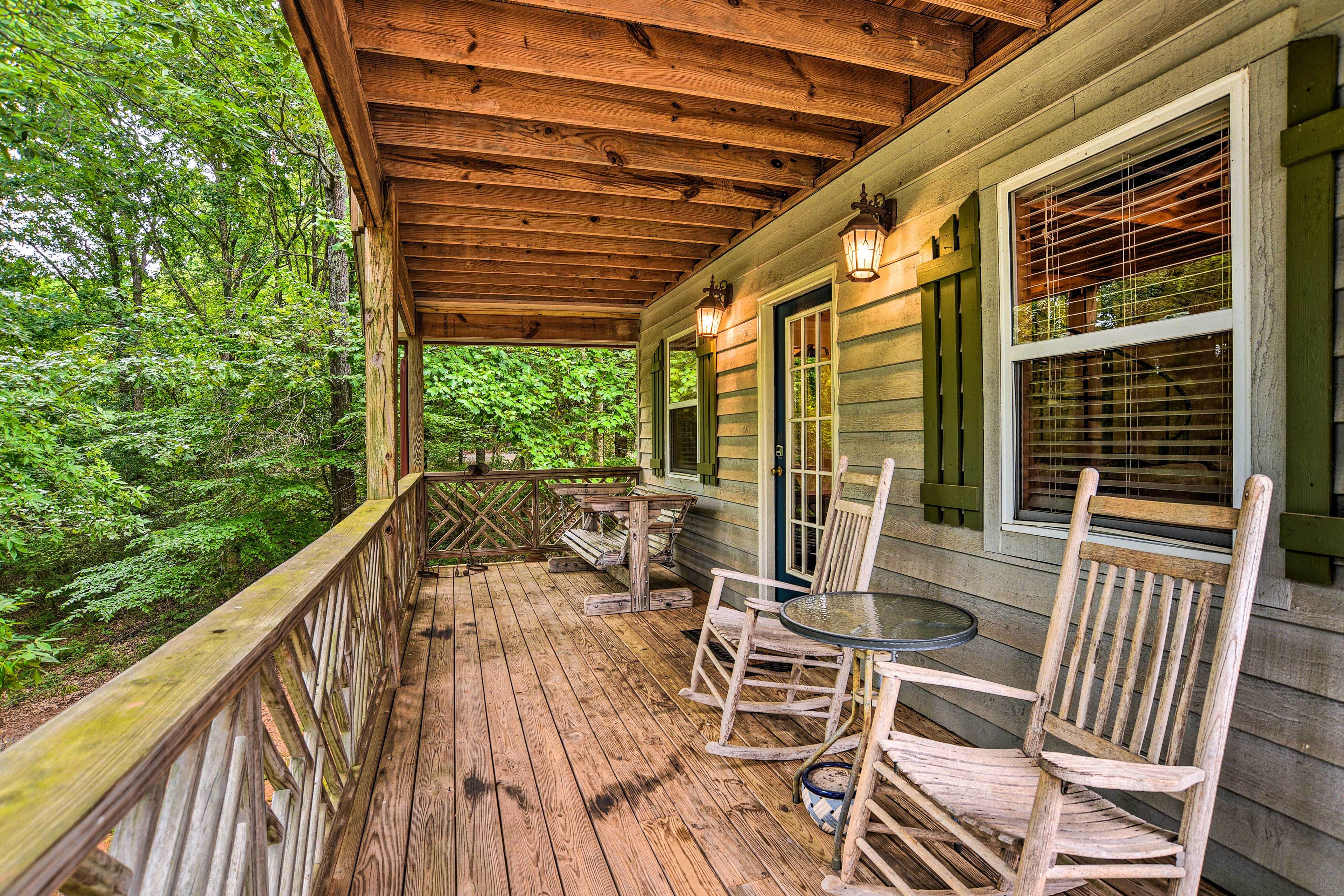 Covered Wraparound Deck