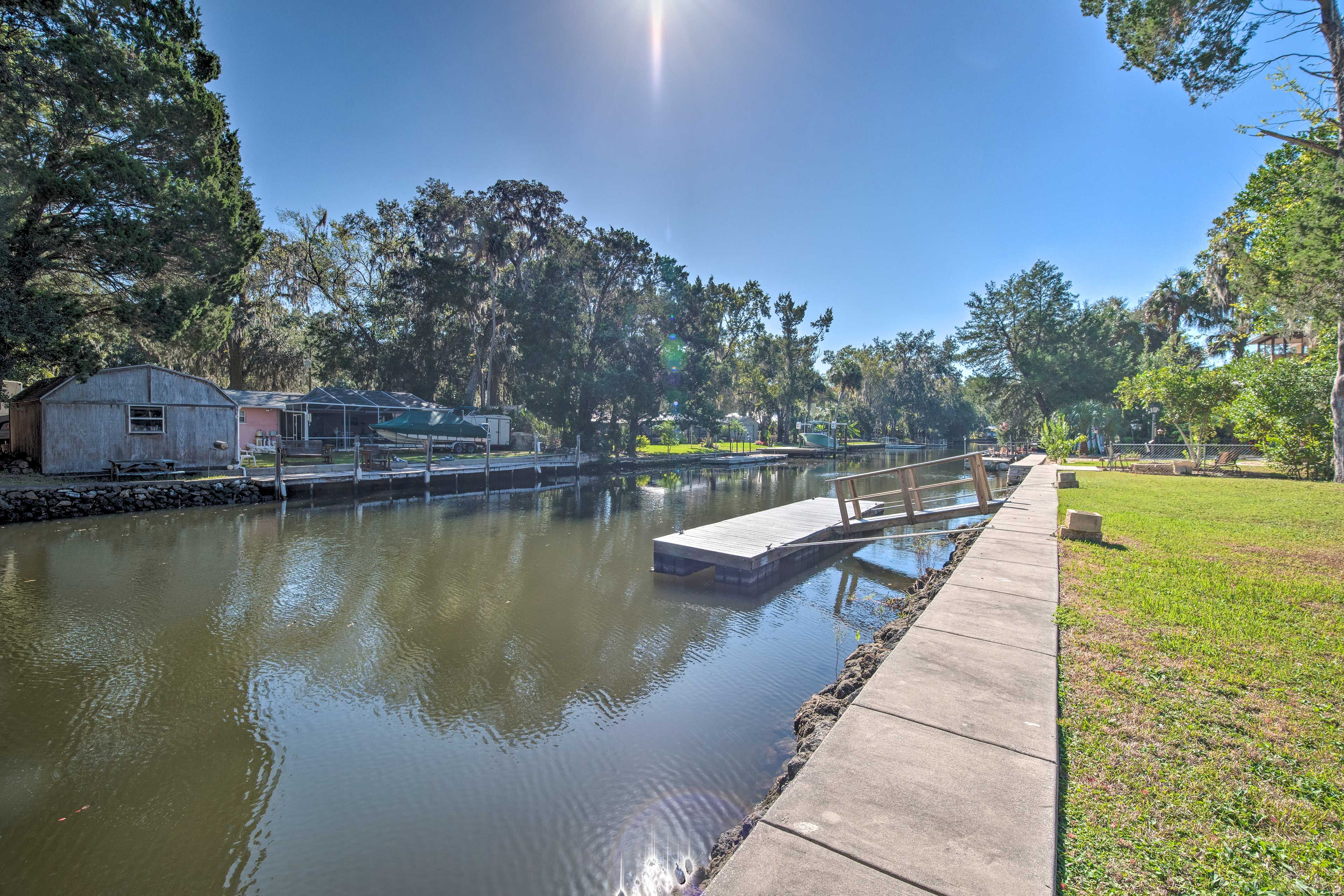 Exterior | Private Boat Dock | Canal Access