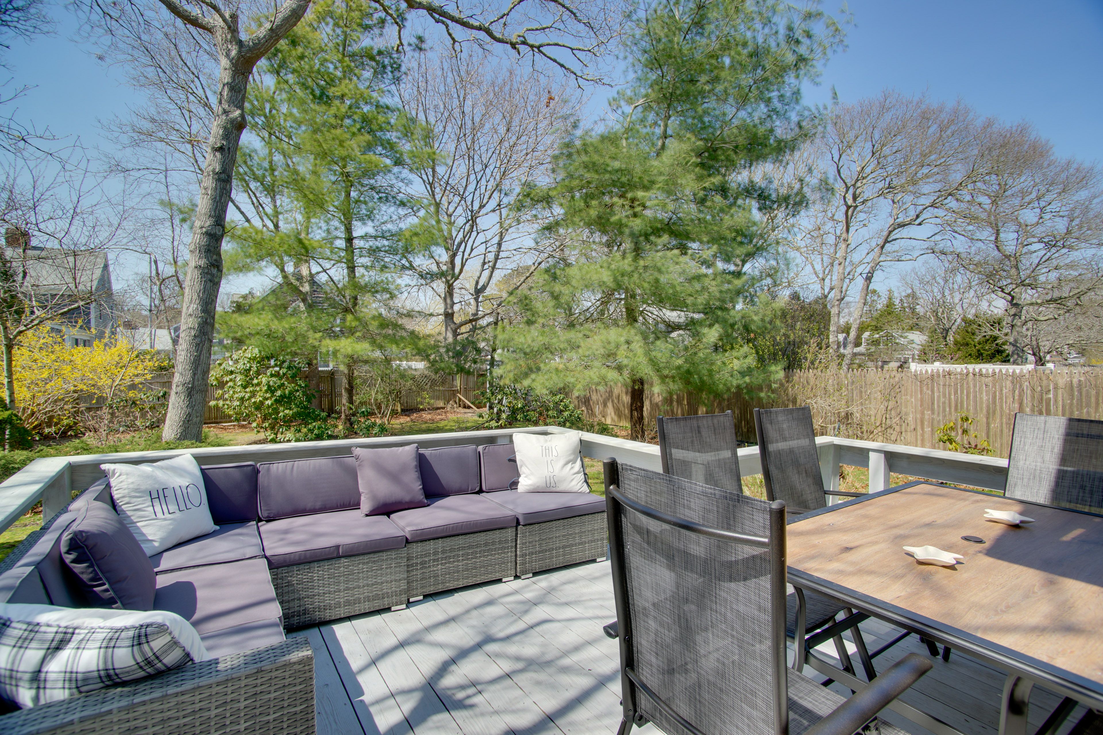 Furnished Deck | Charcoal Grill