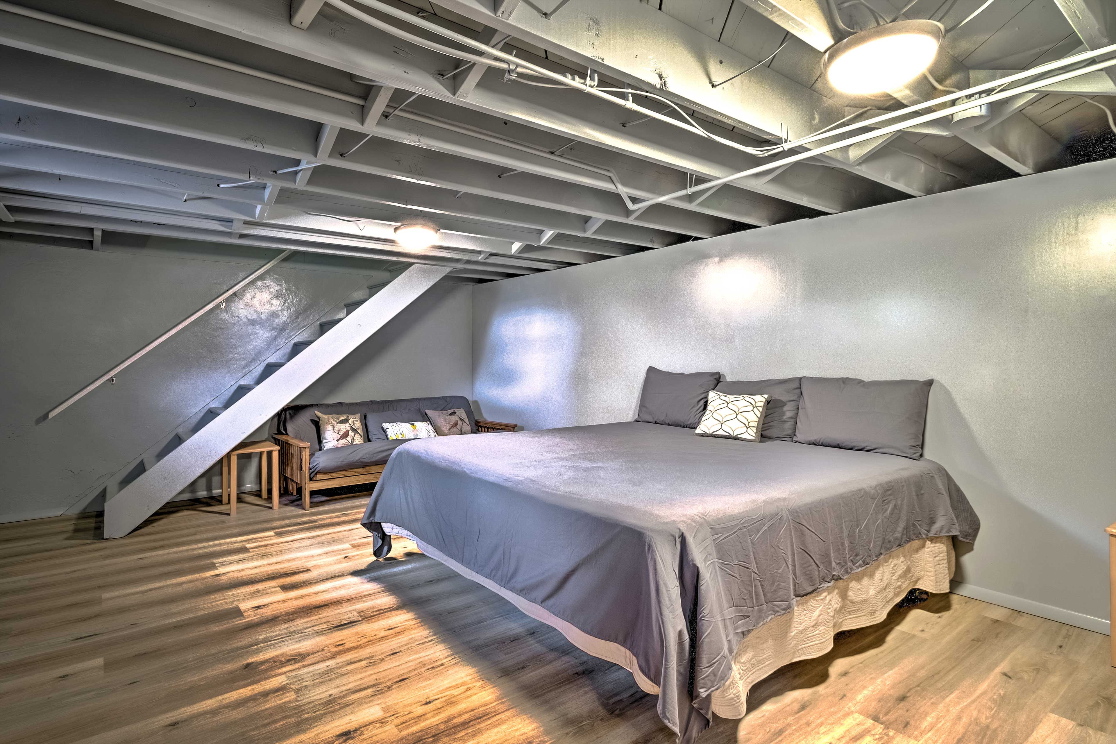 Bedroom 6 | King Bed | Futon | Basement