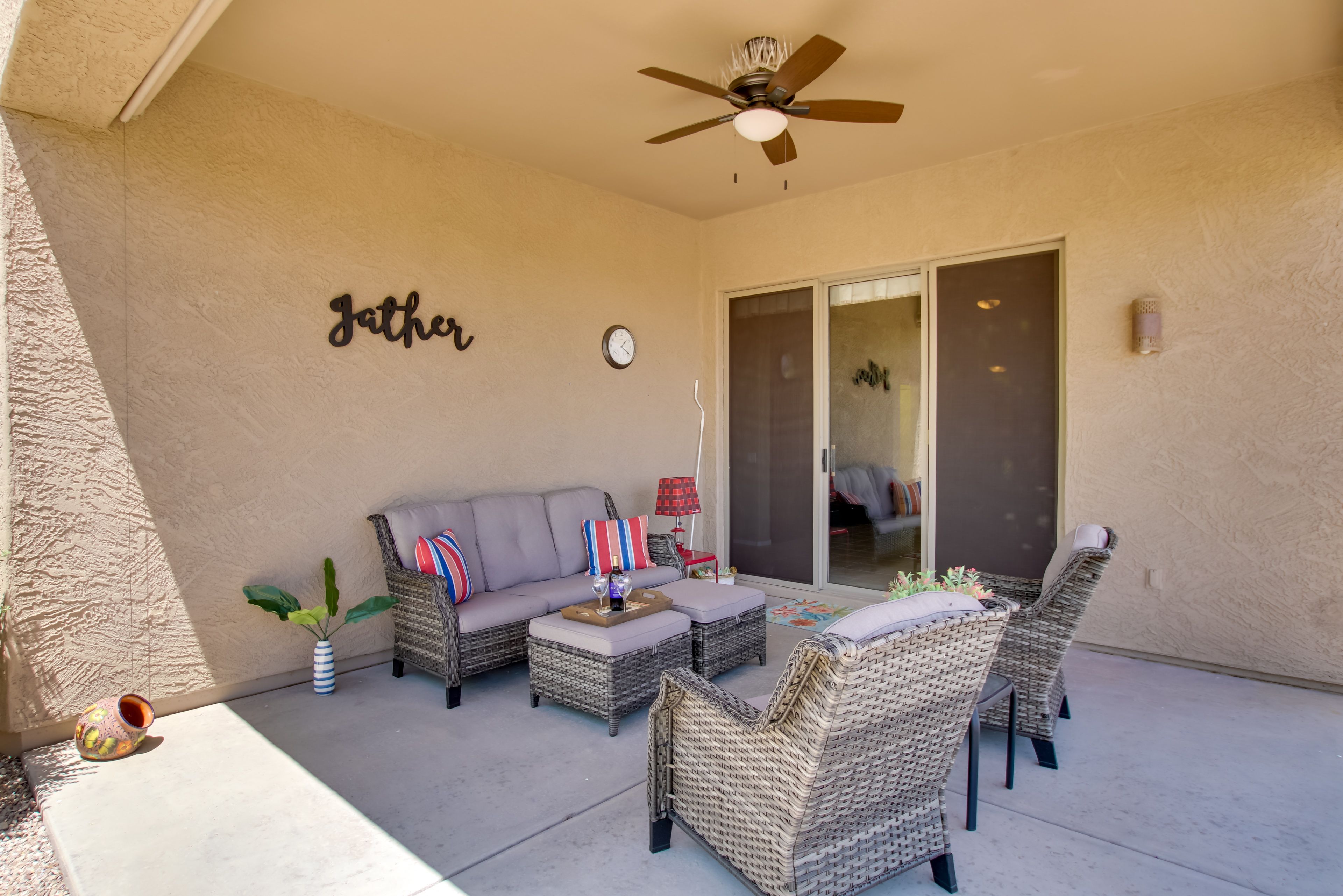 Private Patio | Fenced-in Yard | Gas Grill