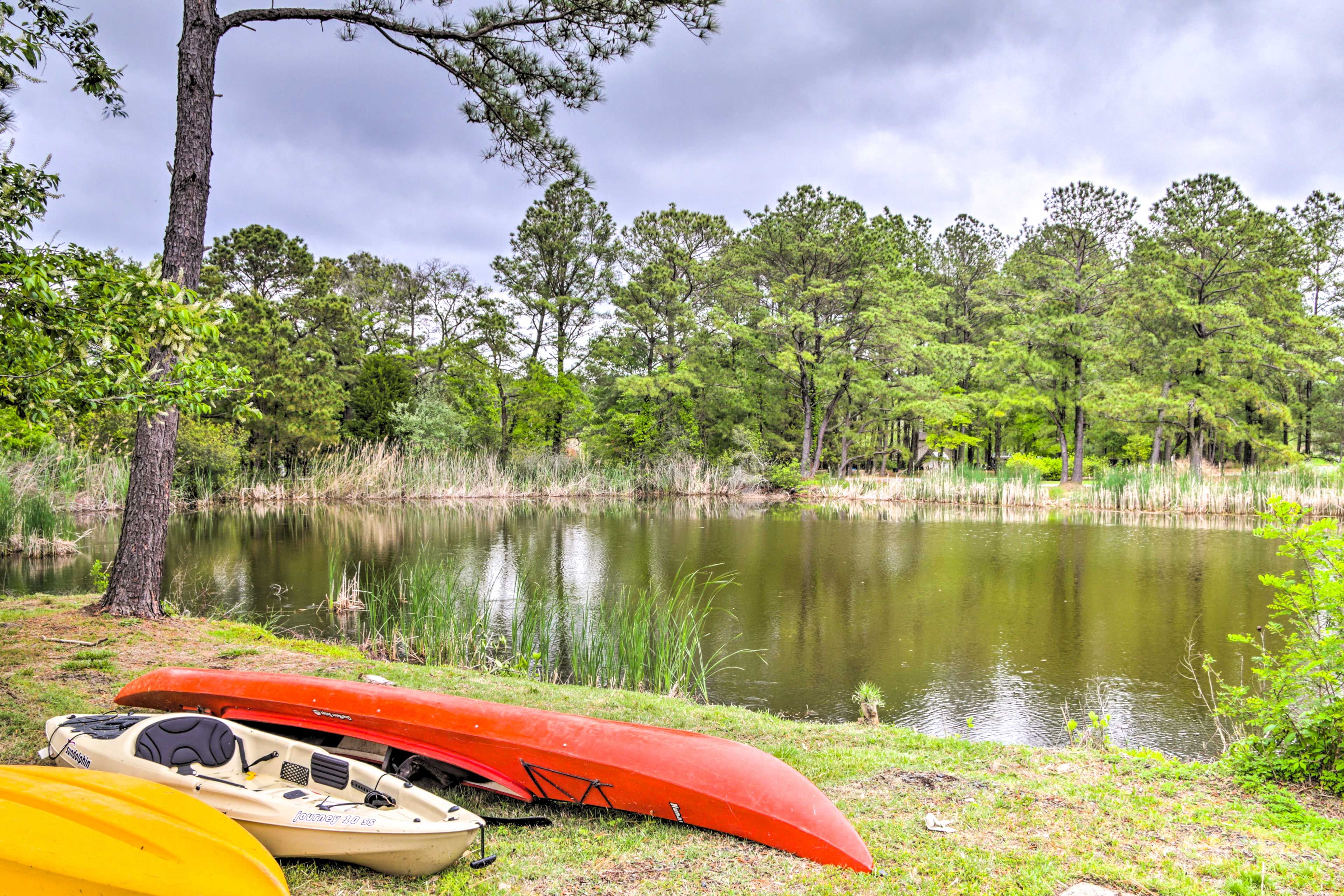 Private Pond | Use Kayaks at Own Risk