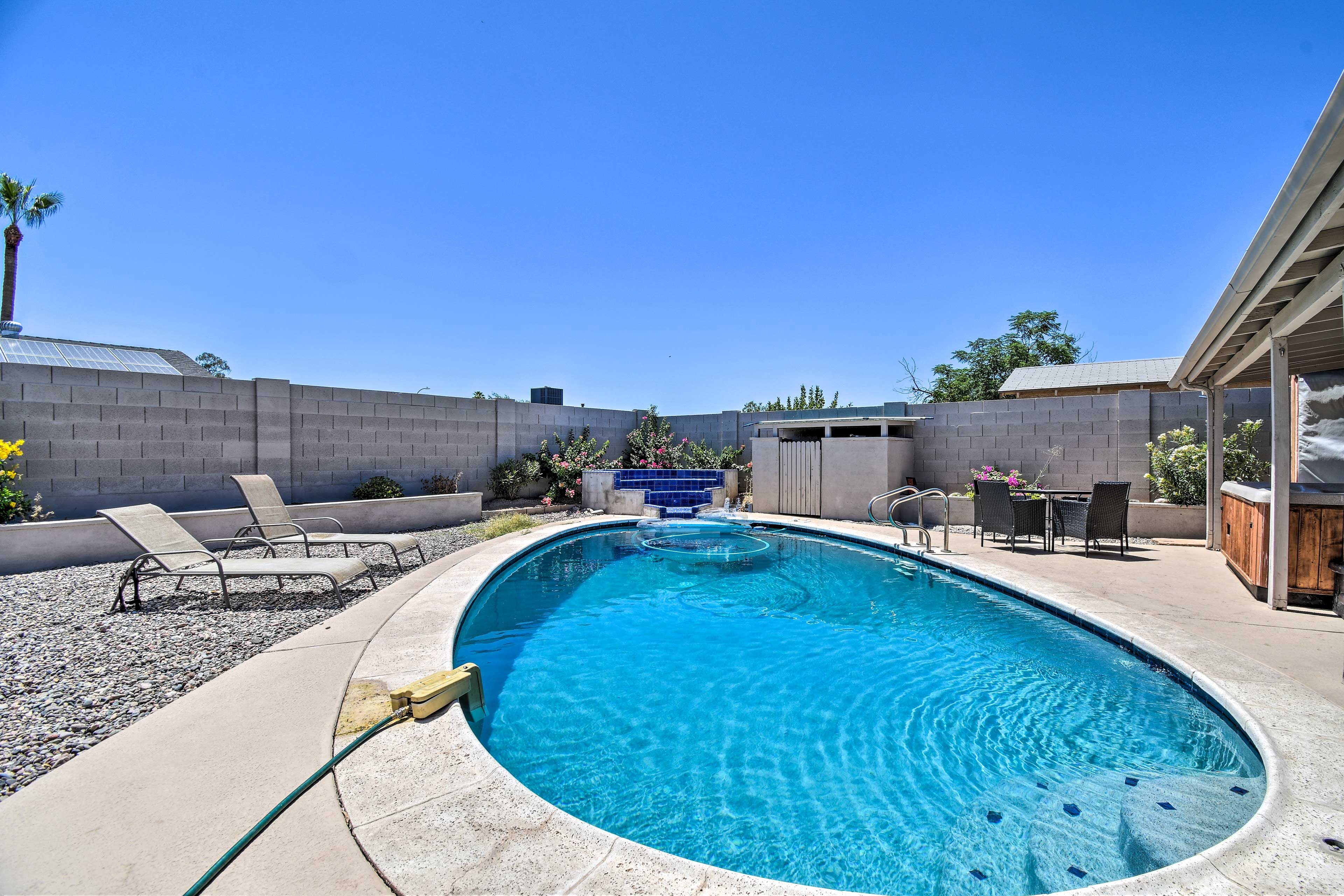 Home Exterior | Private Pool (Waterfall Temporarily Unavailable)