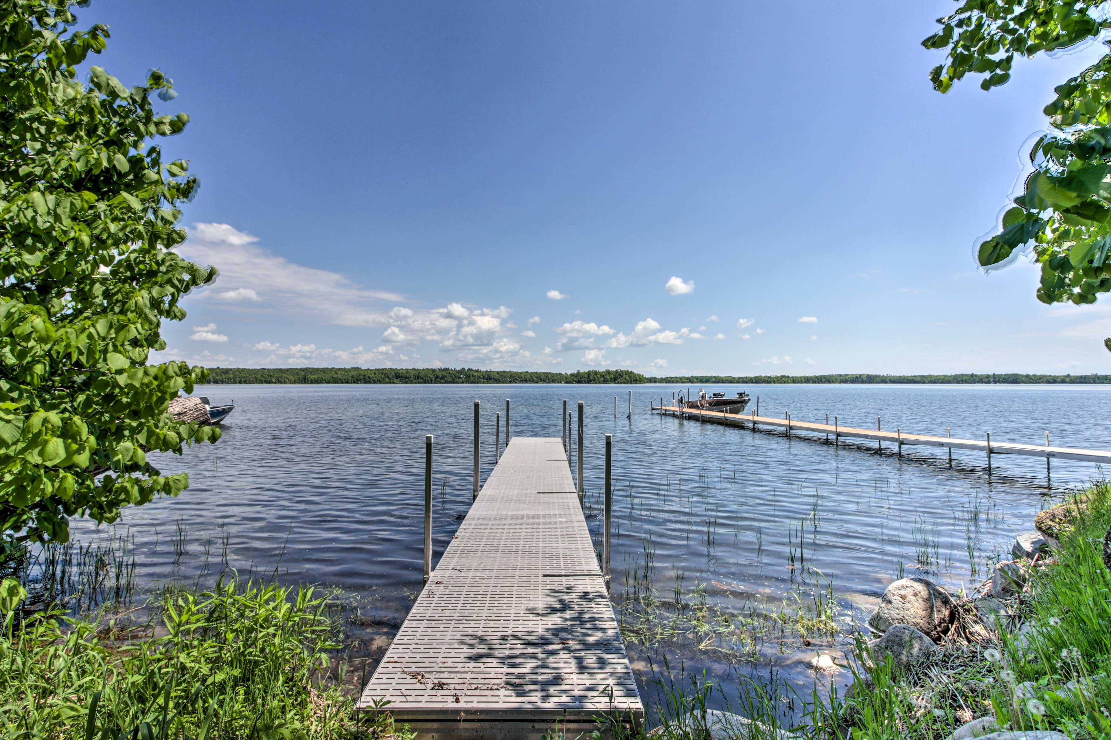 Private Boat Dock | Big Turtle Lake