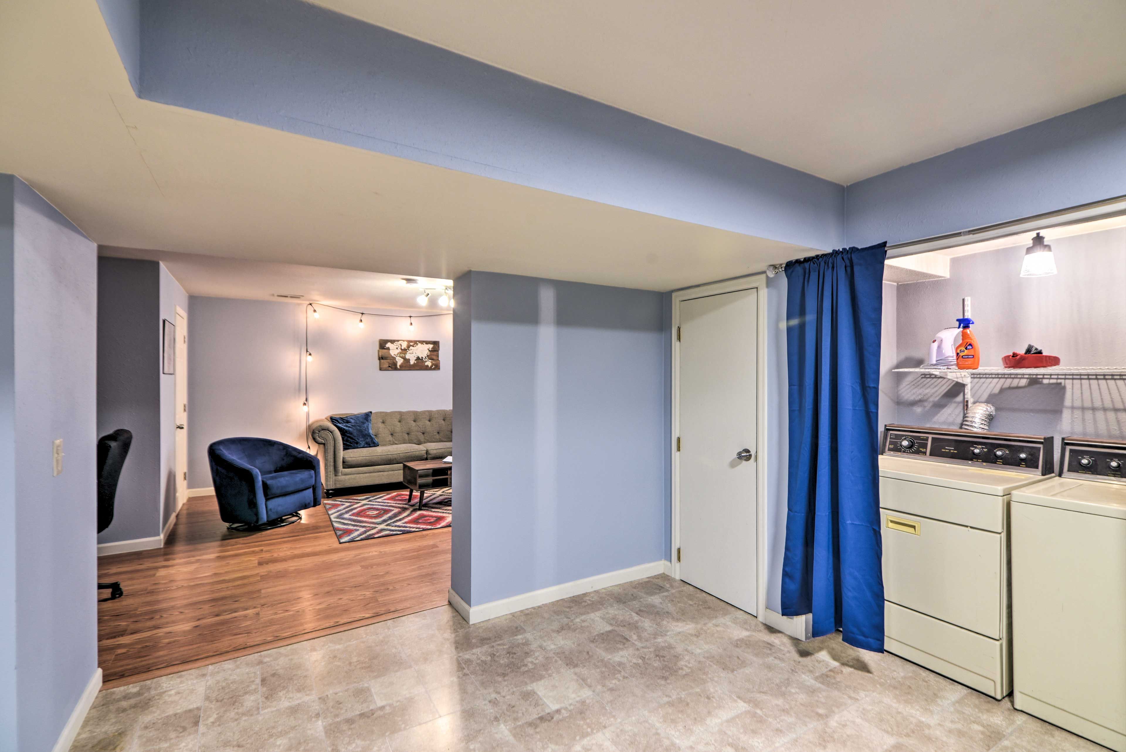 Laundry & Living Room