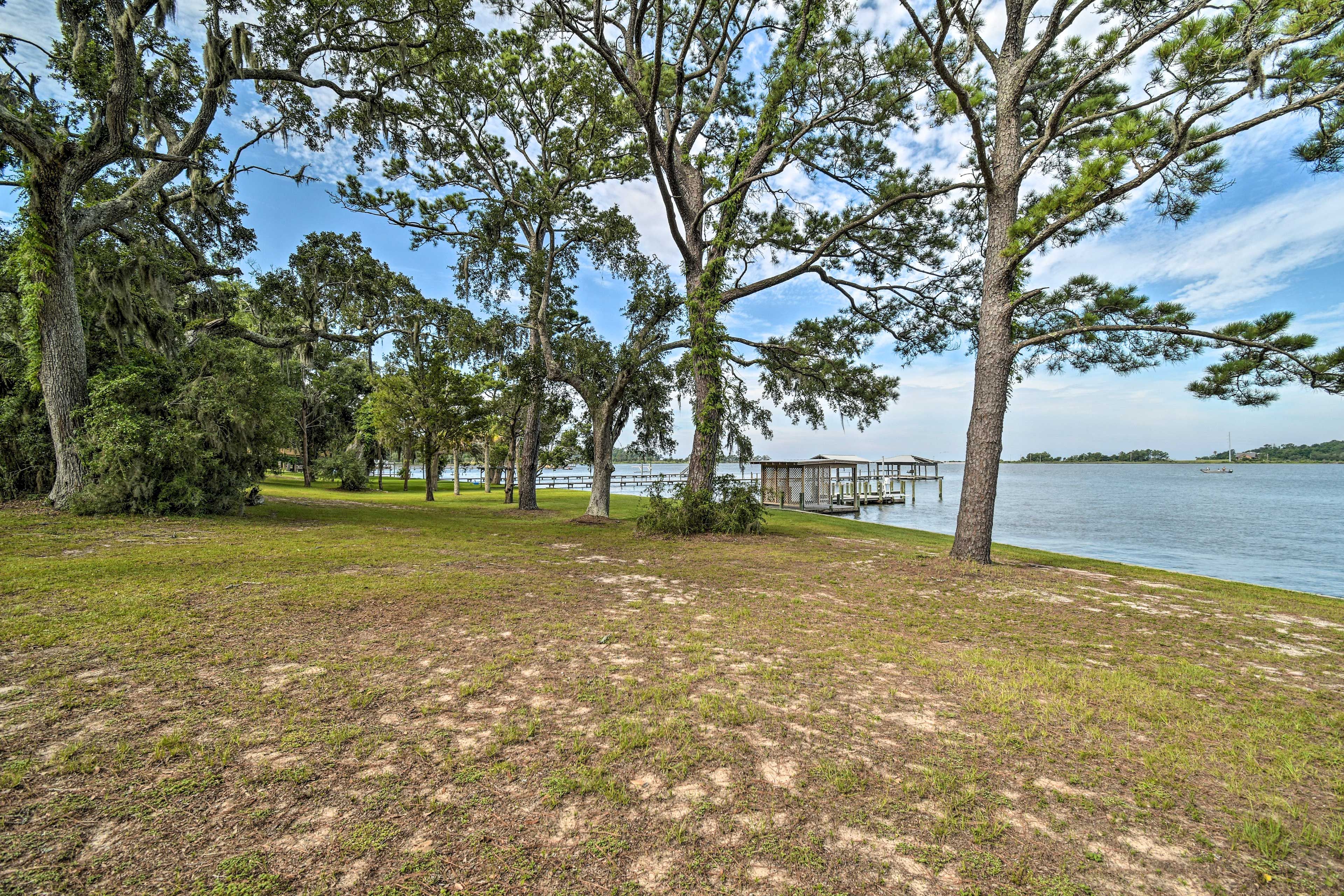 Backyard | Boat Dock On-Site
