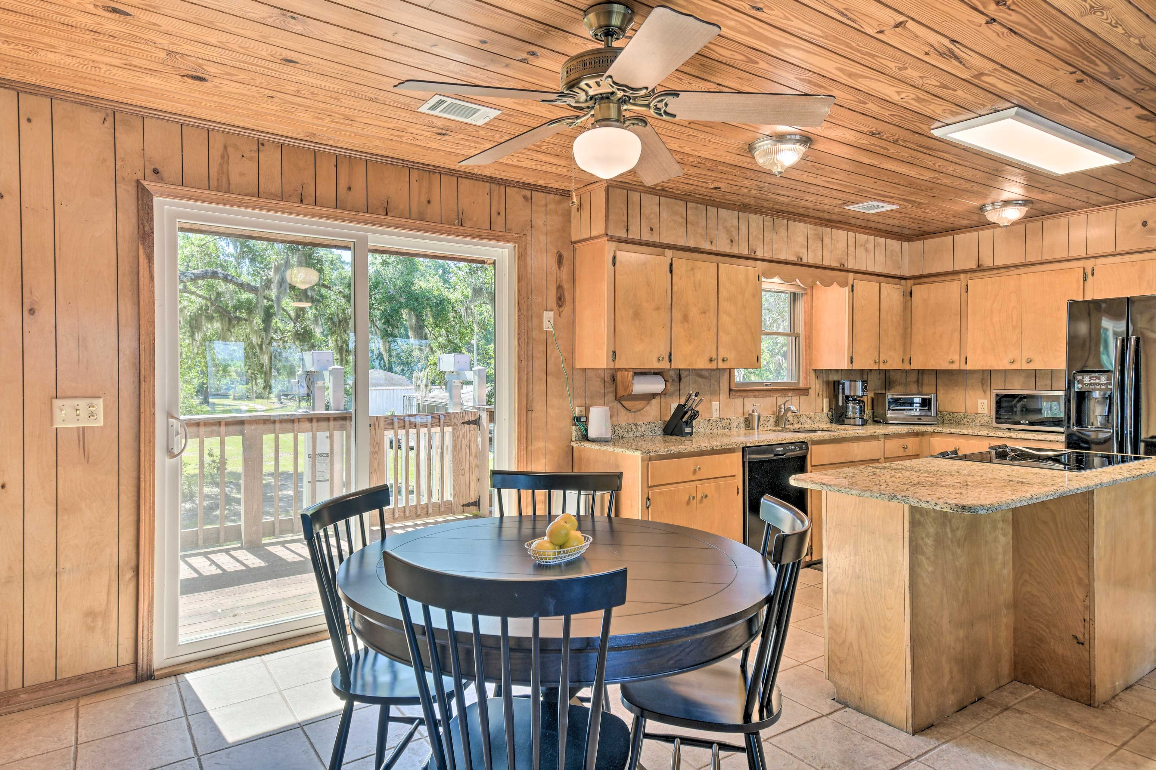Dining Area | Dishware & Flatware | Trash Bags & Paper Towels
