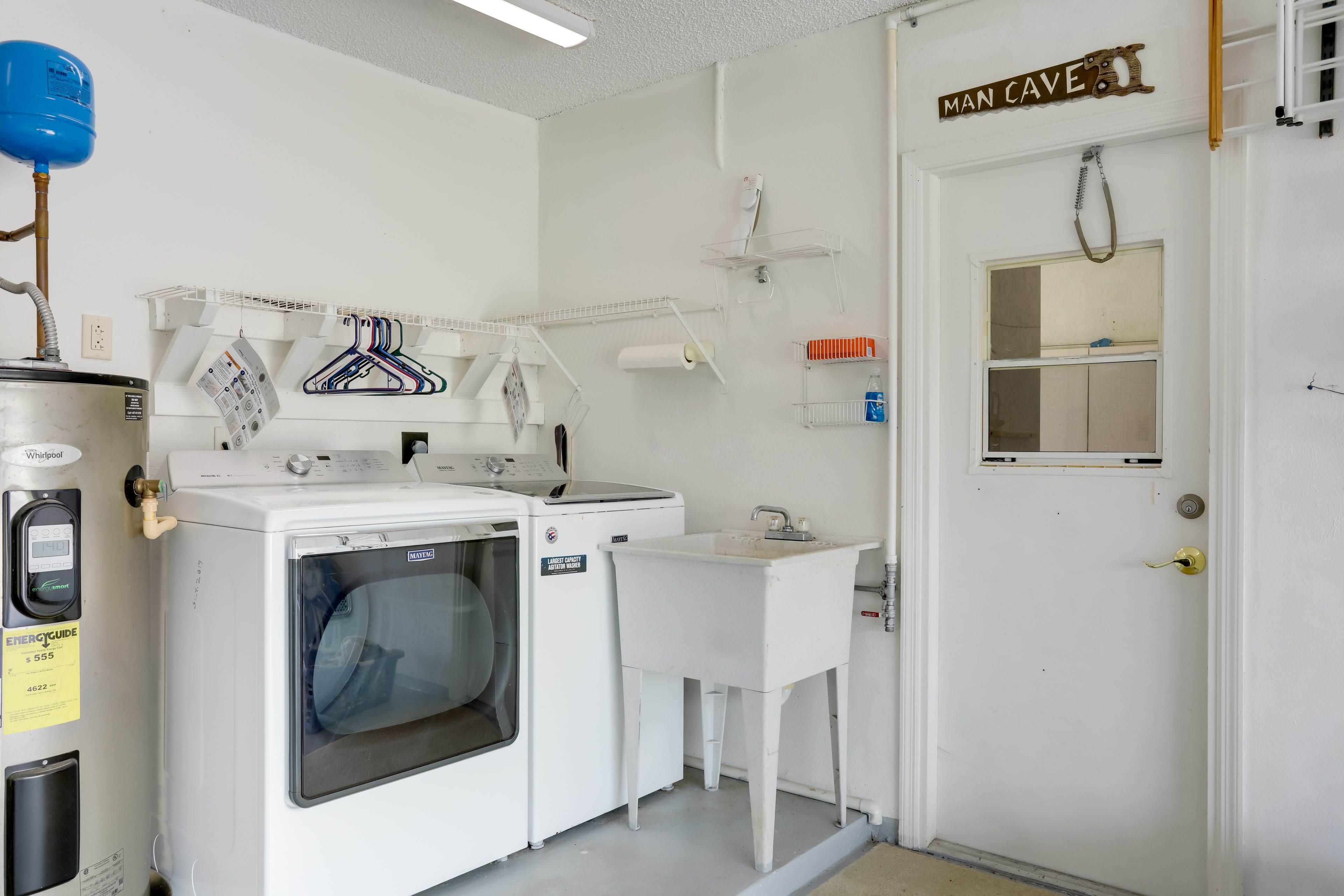 Laundry Machines in Garage