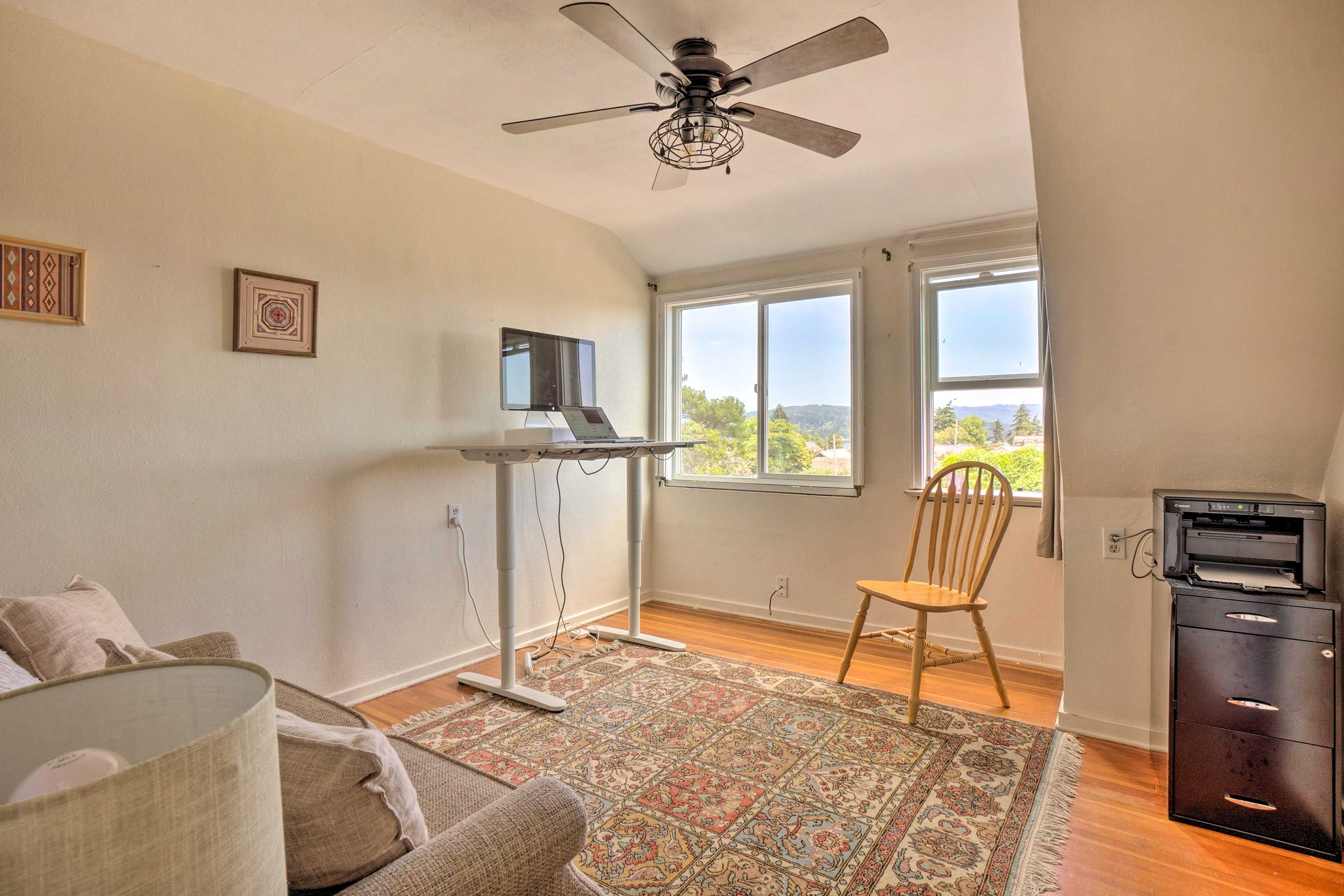 Home Office | Remote Workspace | Free WiFi | Upper Level