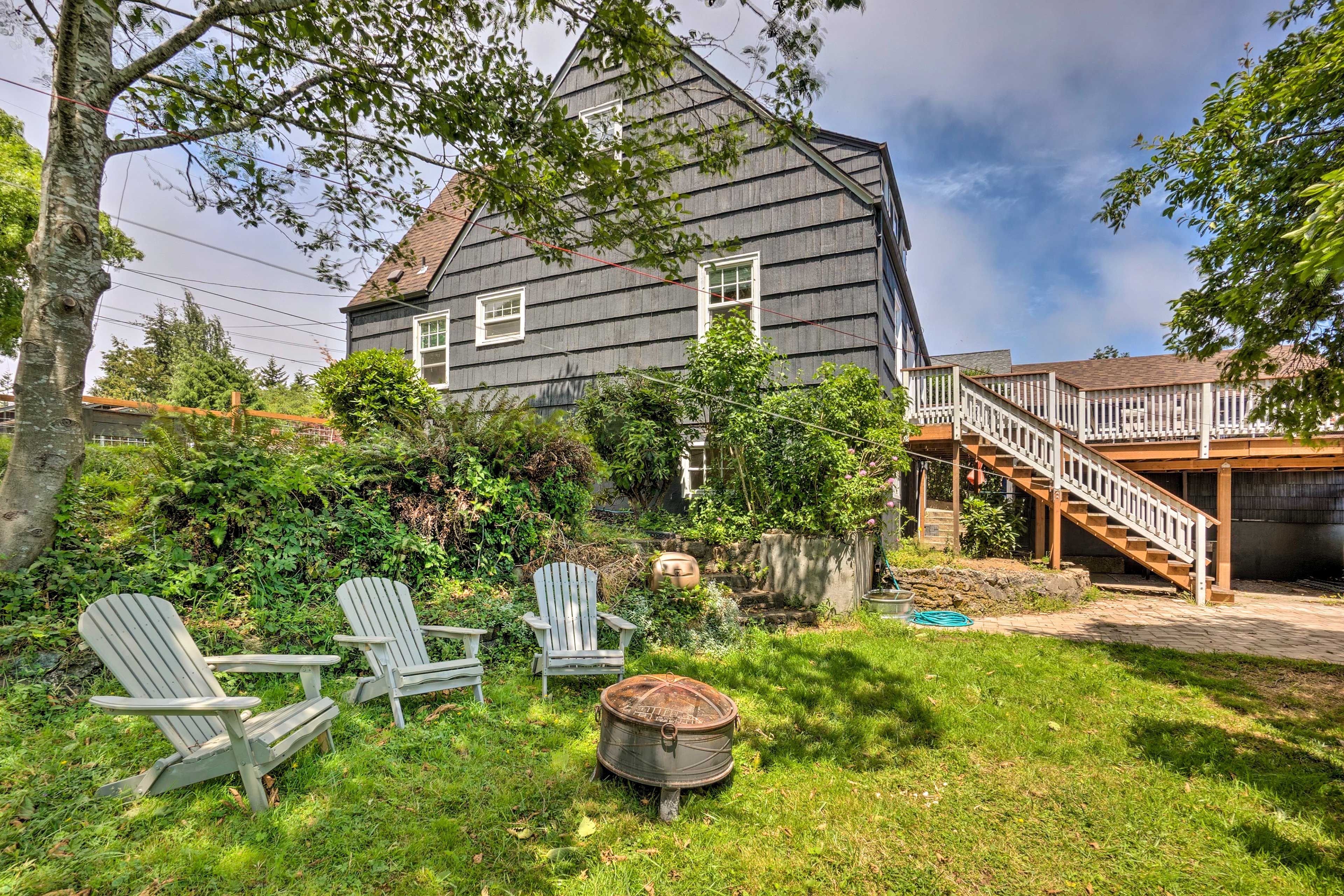 Wooded Backyard | Fire Pit